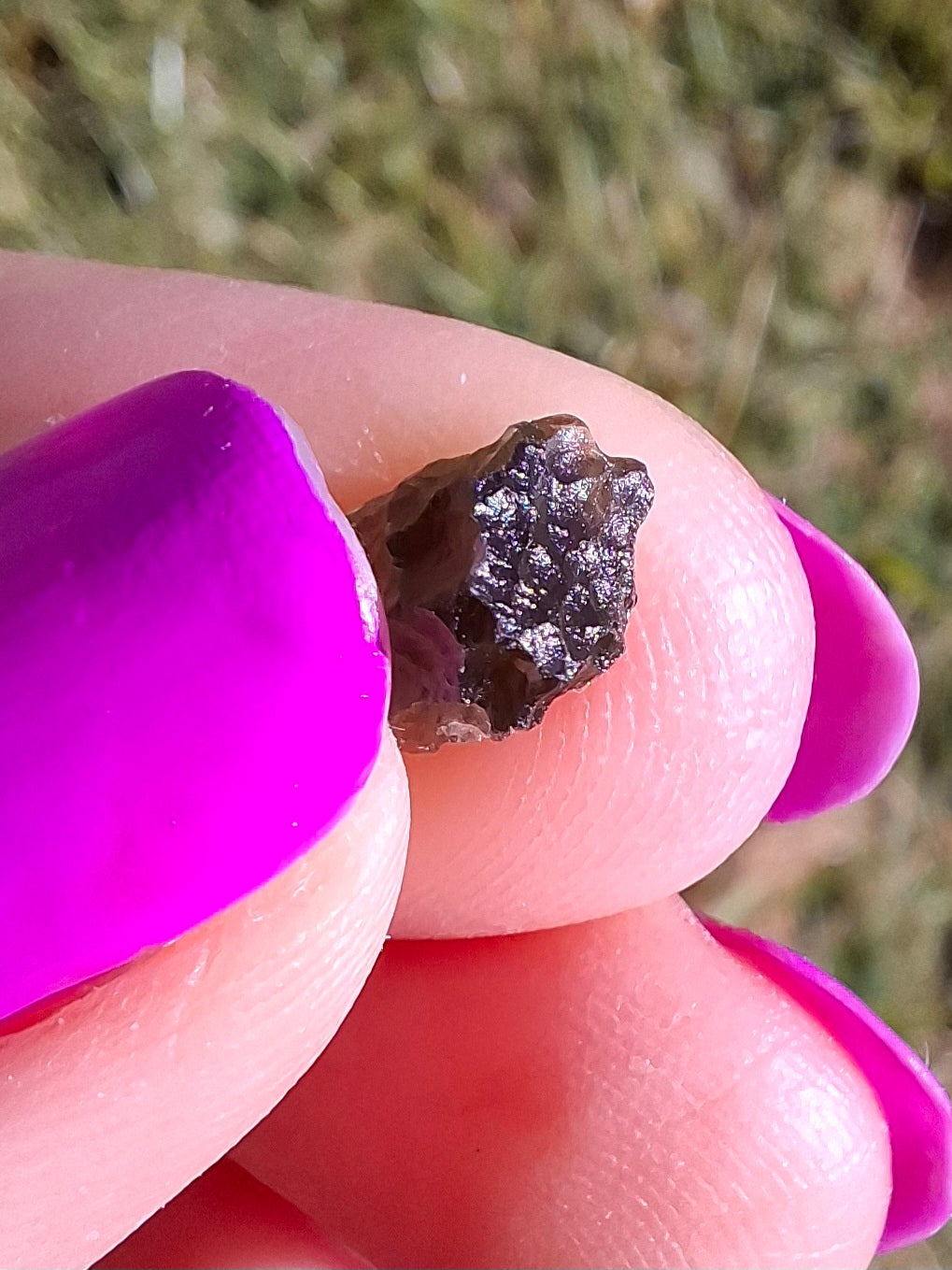Moldavite small Piece, 0.40g, Tektite (Ref: 1458)