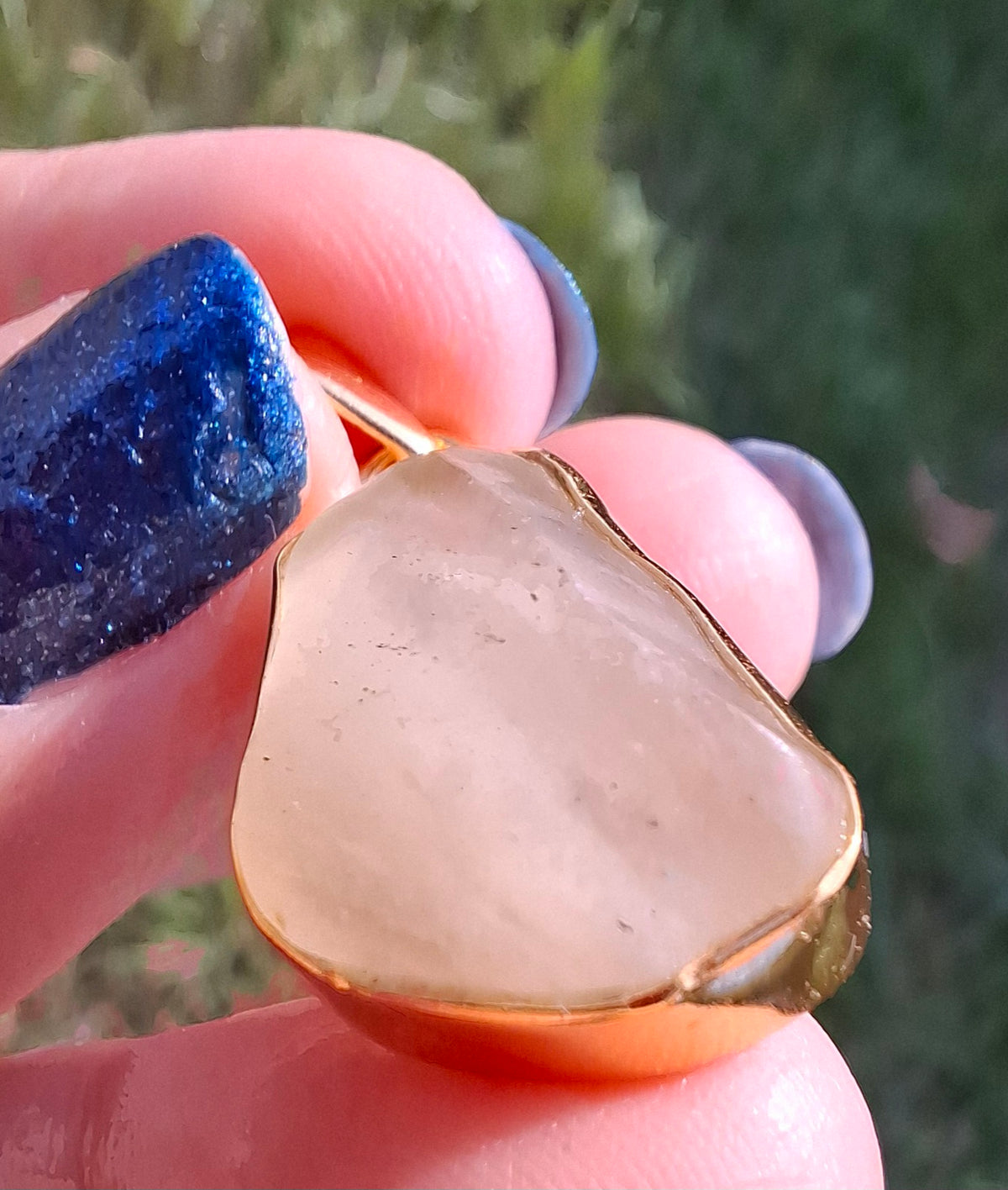 Libyan Desert Glass Pendant, 14K GOLD Plated, Tektite (Ref: LP117)