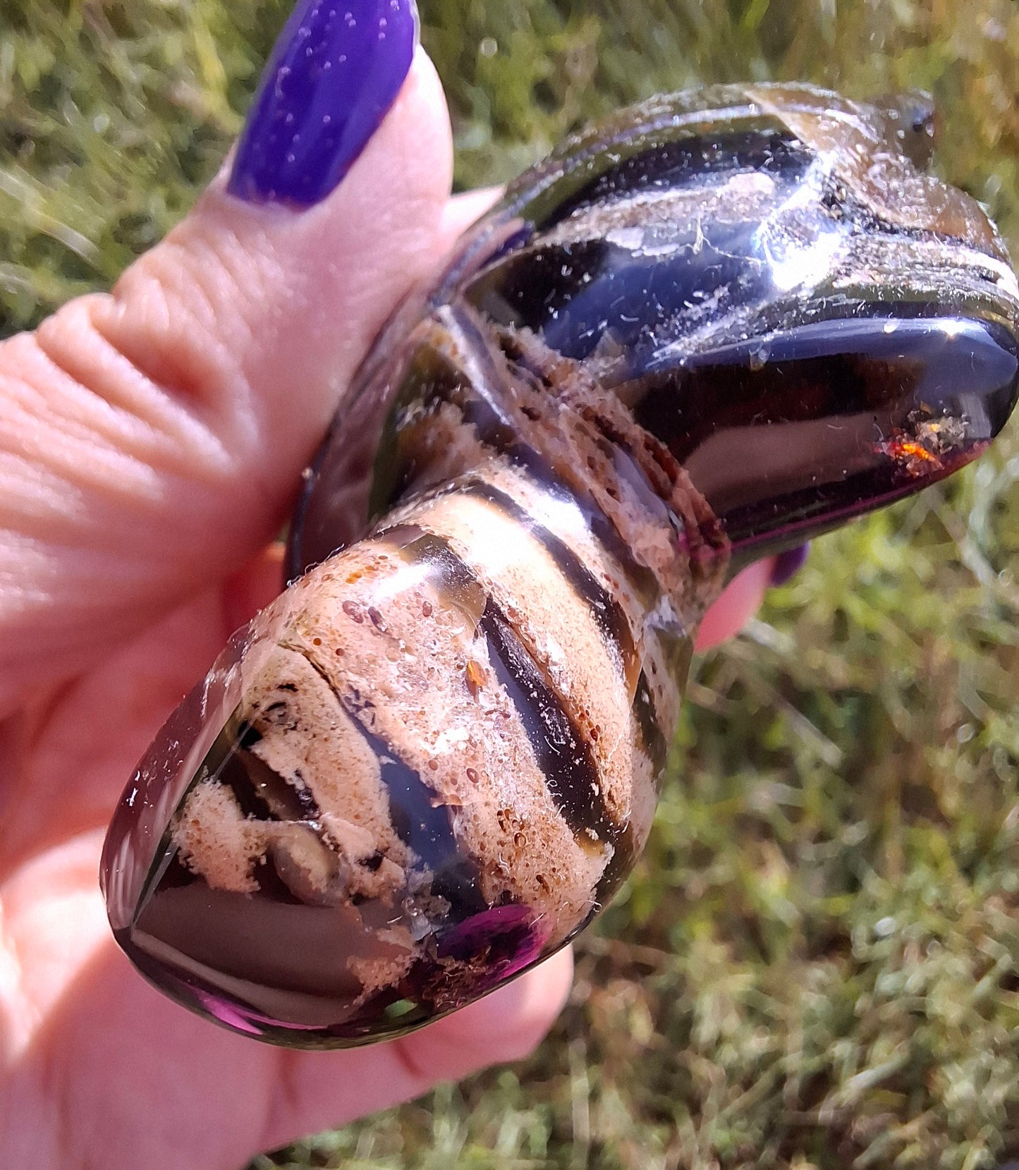 Red Amber Turtle, 50.00g, Carving, Fossil (Ref: TT6)