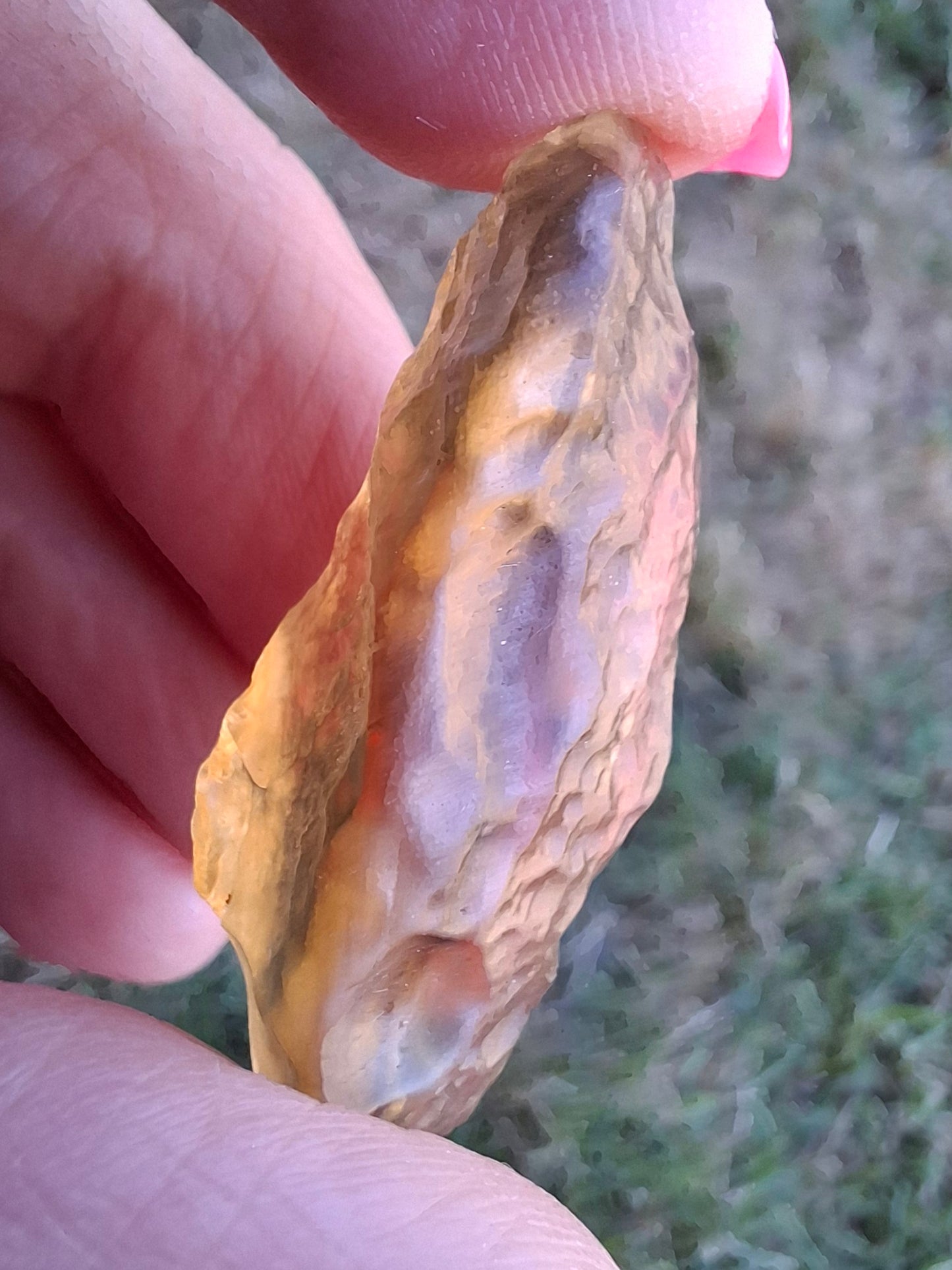 Libyan Desert Glass (darker) Piece, 8.76g, Tektite (Ref: L1367)