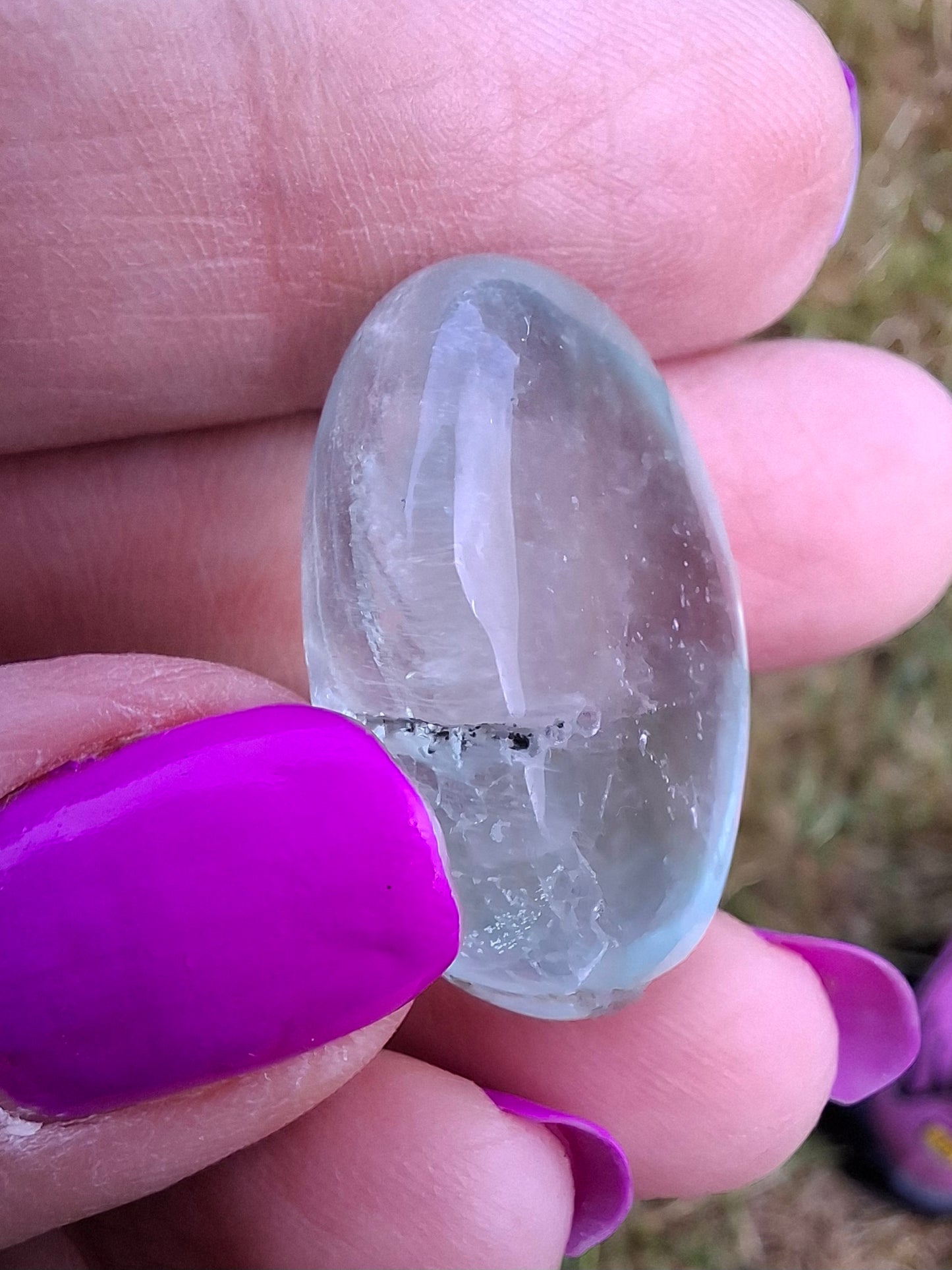 Fluorite, Tumble Stone, Crystal 🌈 (Ref: T47)