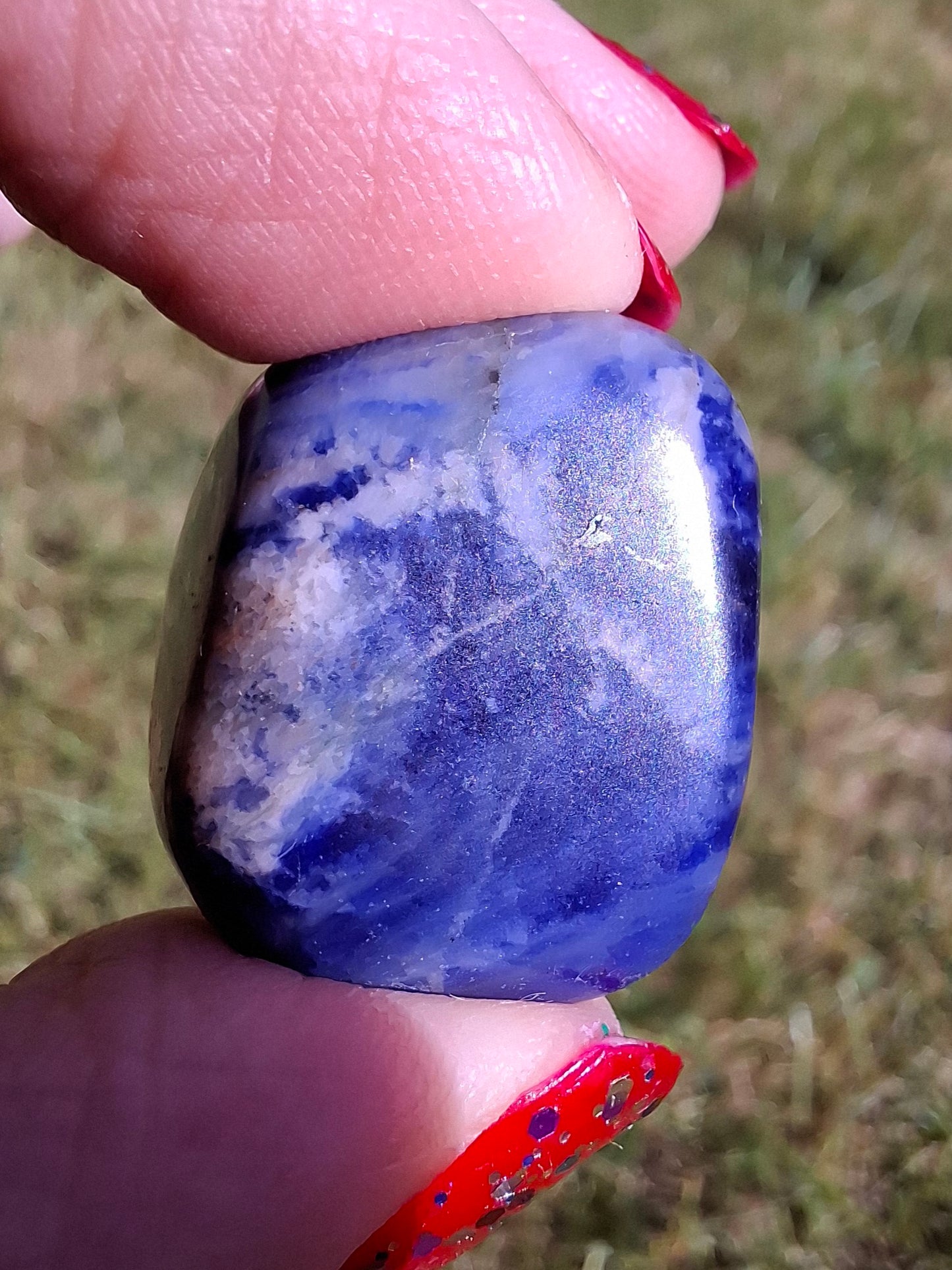Sodalite, Tumble Stone, Crystal (Ref: T153)