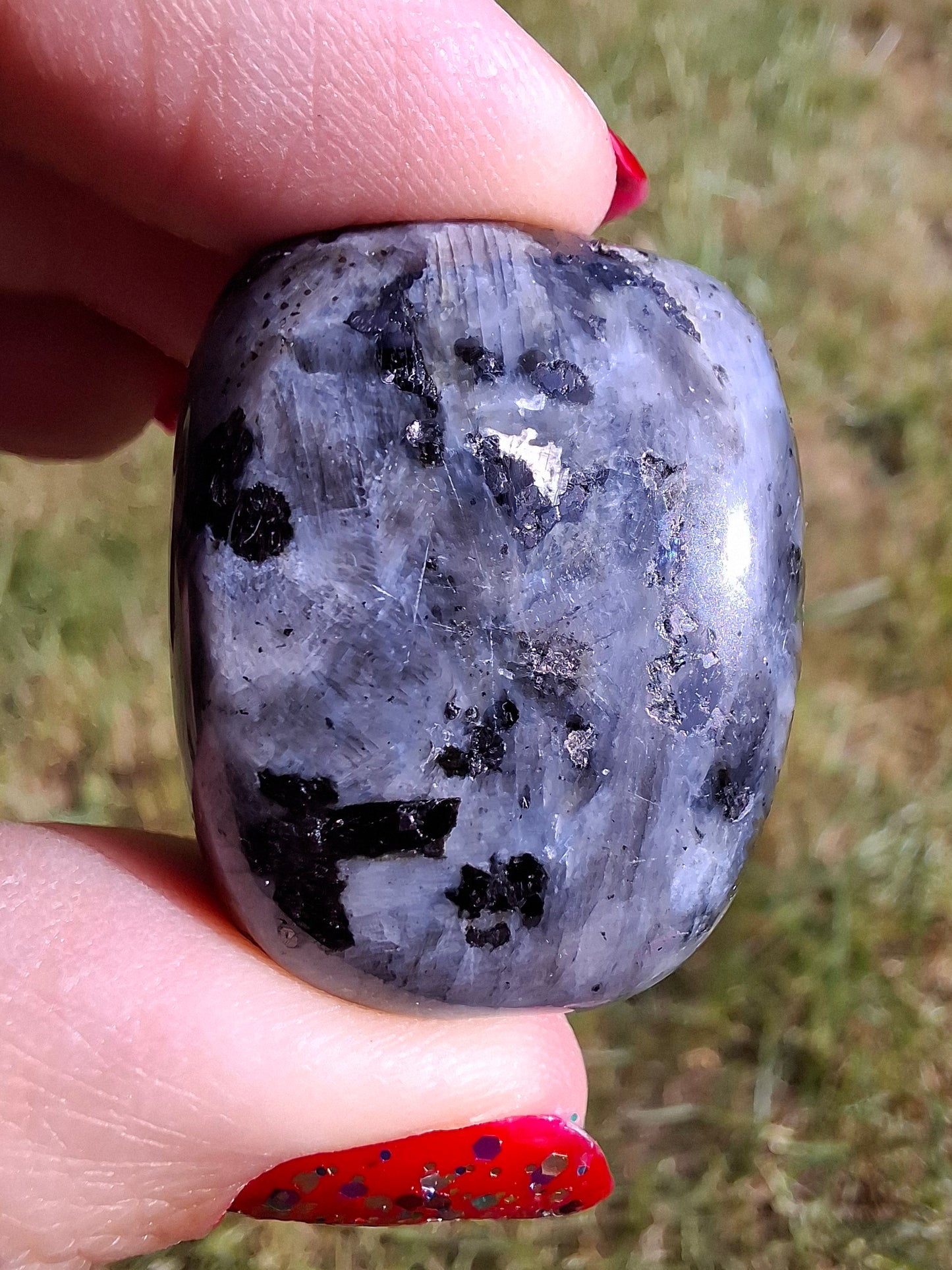 Larvikite, Tumble Stone, Crystal (Ref: T127)