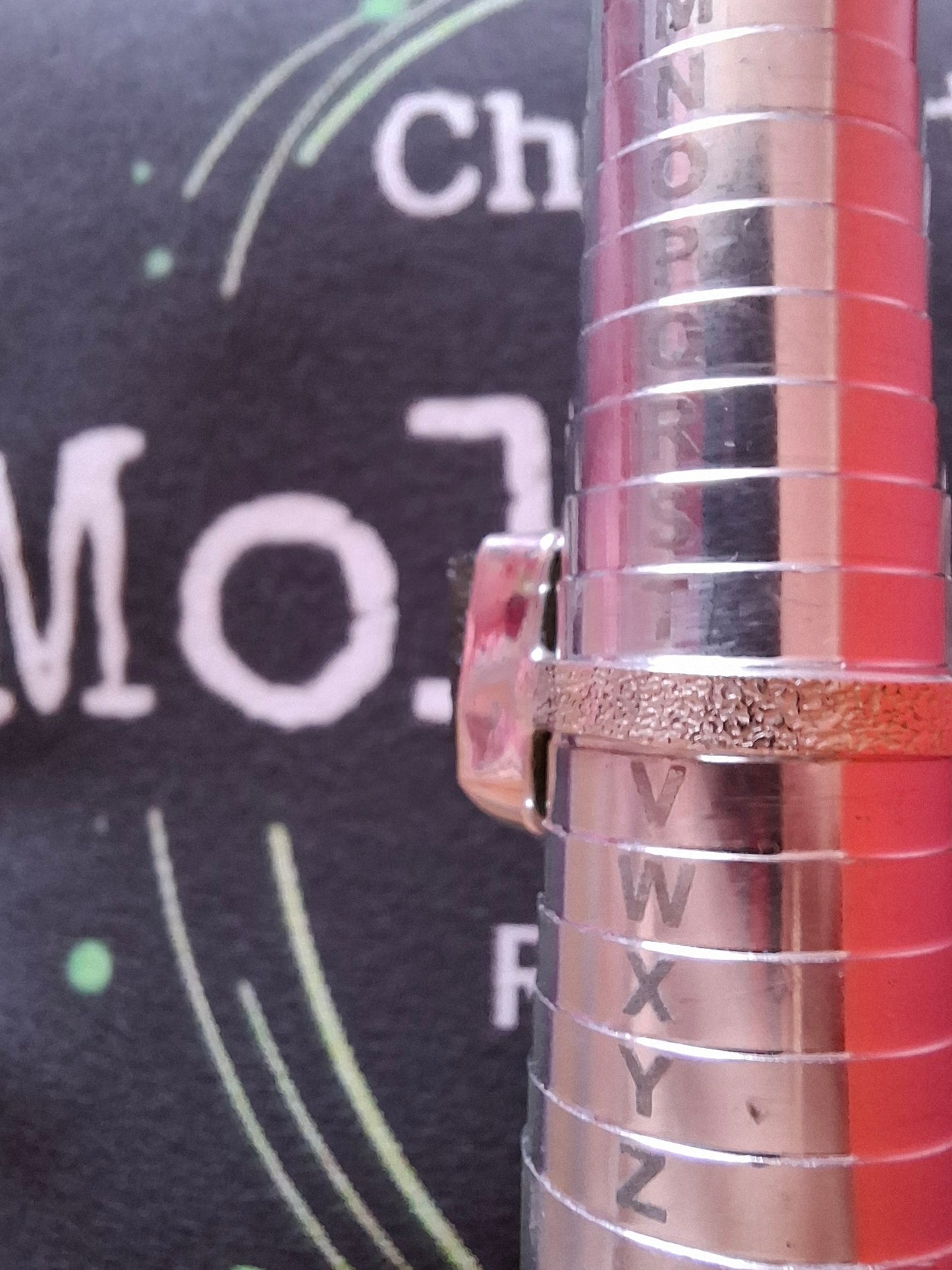 Moldavite Ring, size U, 925 Silver, Tektite (Ref: R324)