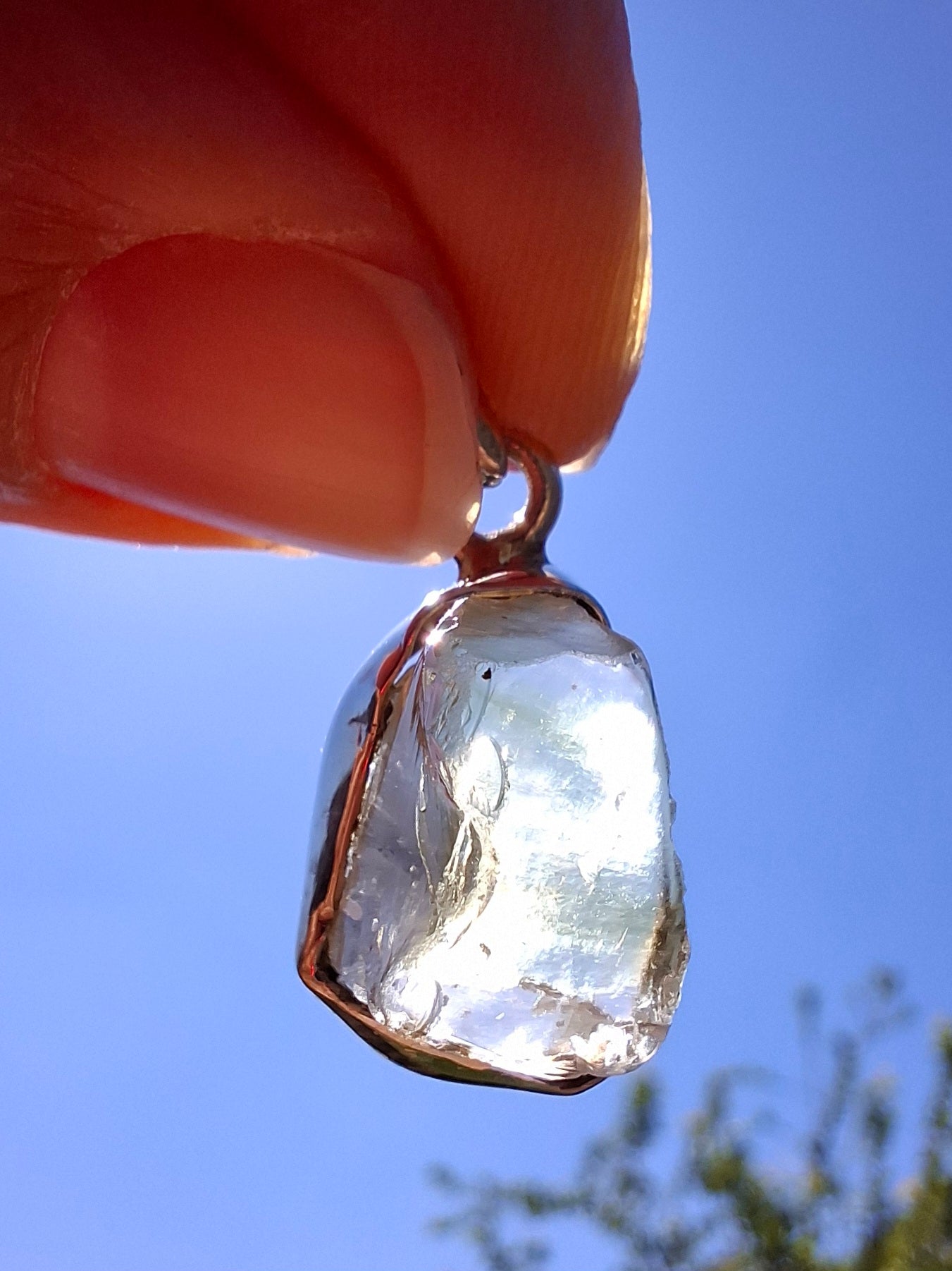 Libyan Desert Glass Pendant, 925 Silver, Tektite (Ref: LP105)