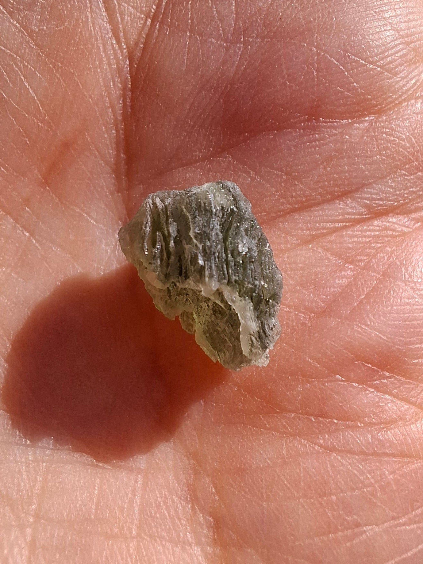 Moldavite Piece, SNOWFLAKE, FROSTED, BRUSNA, Tektite (Ref: 1492)