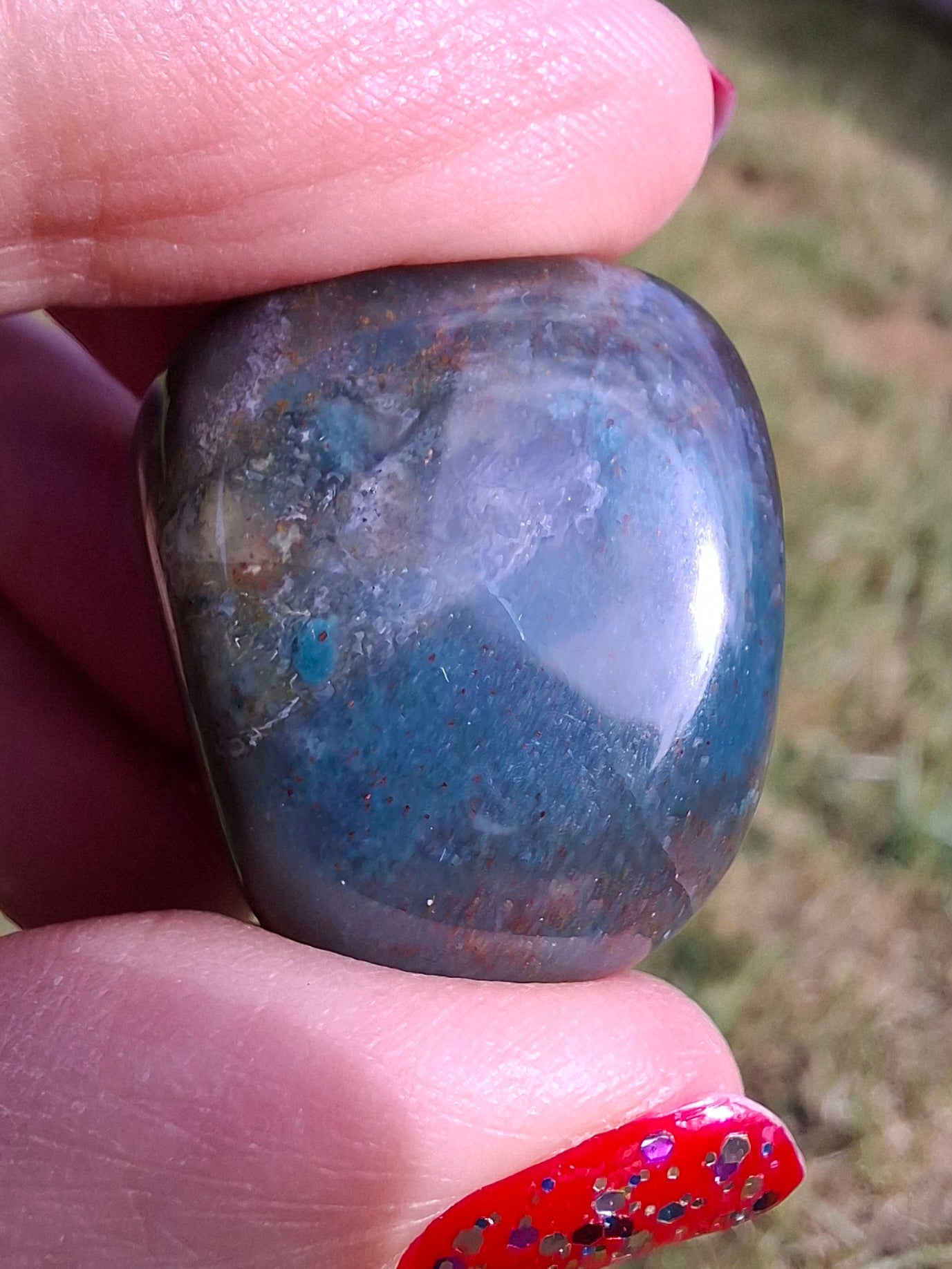 Ocean Jasper, Tumble Stone, Crystal (Ref: T202)