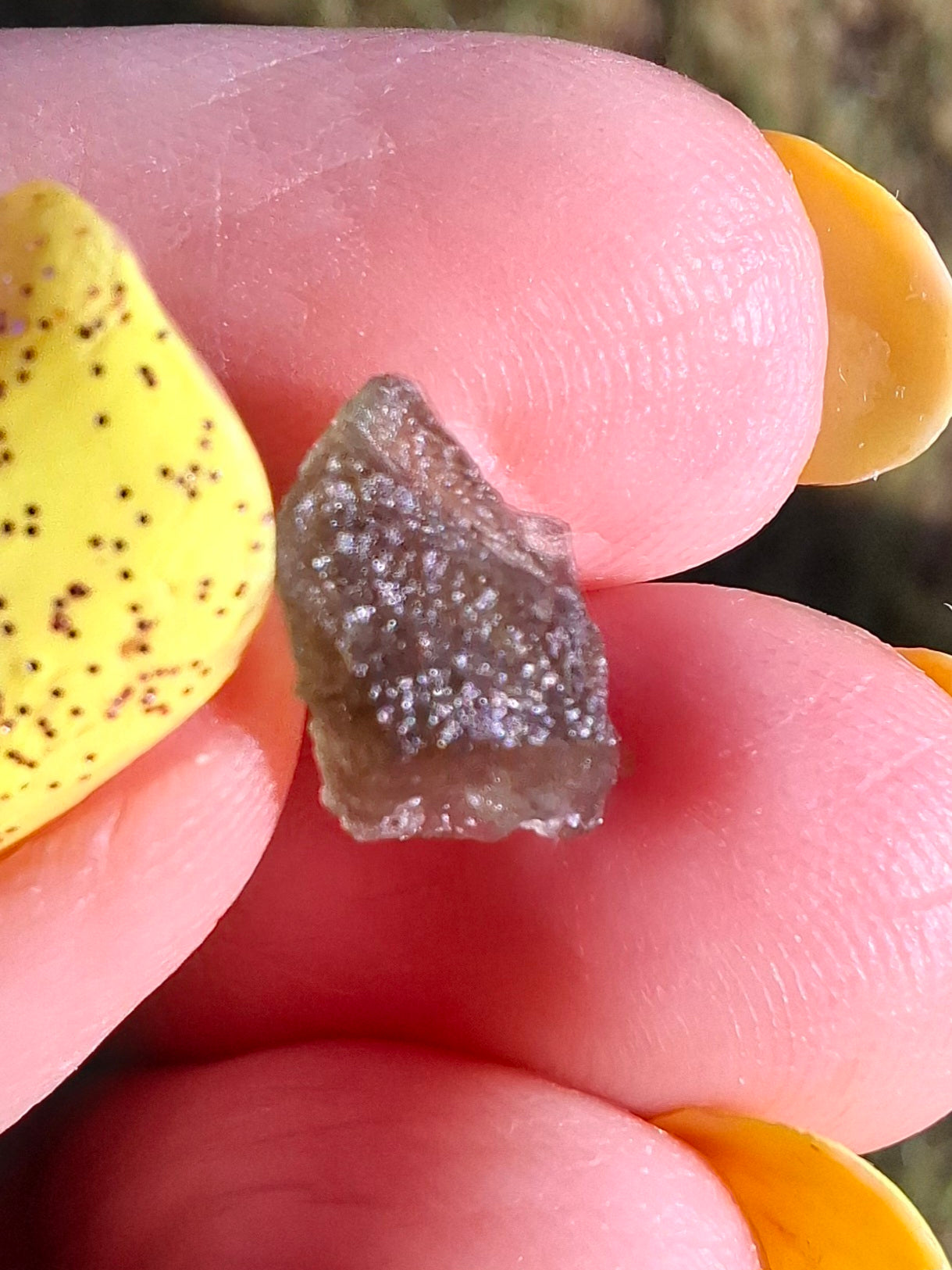 Moldavite small Piece, 0.41g, Tektite (Ref: 1482)