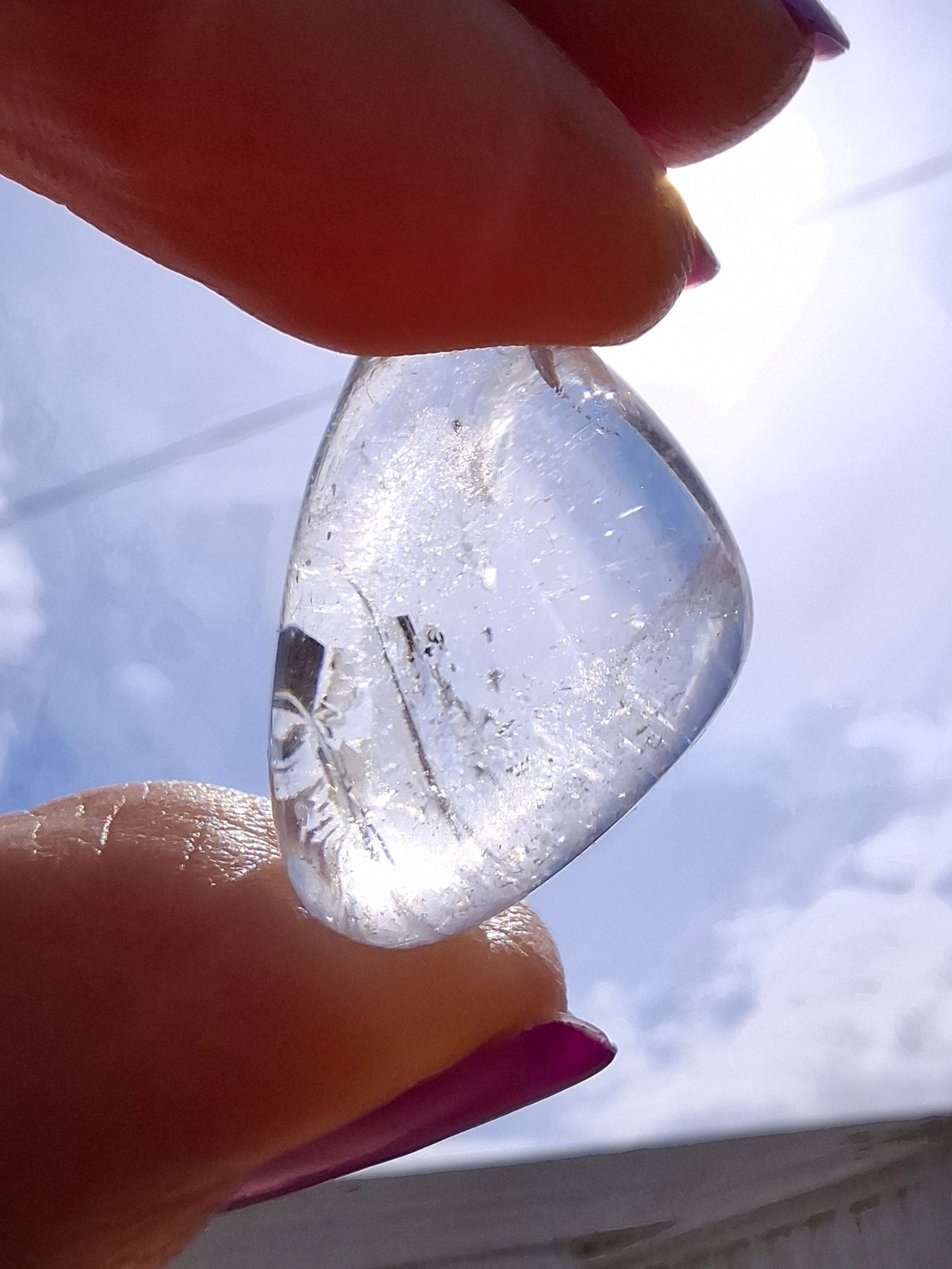 Clear Quartz, Tumble Stone, Crystal (Ref: T32)