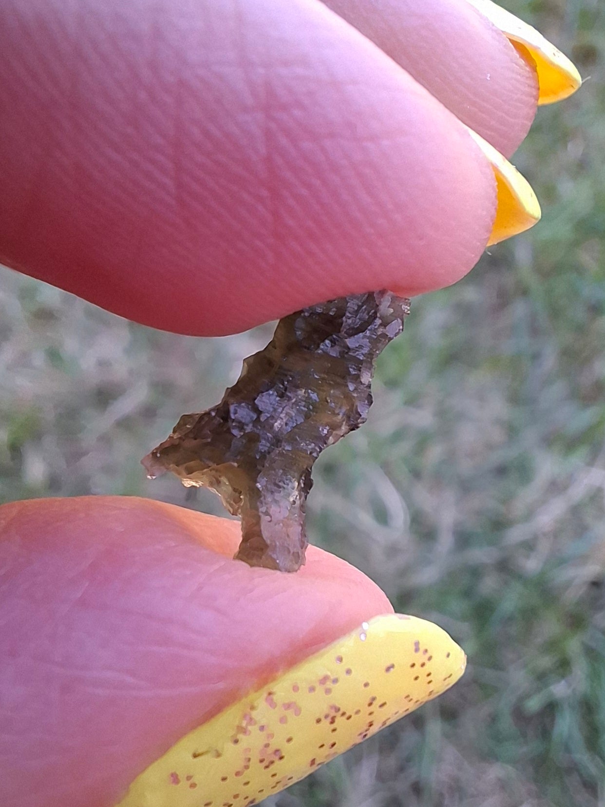 Moldavite small Piece, 0.34g, Tektite (Ref: 1476)
