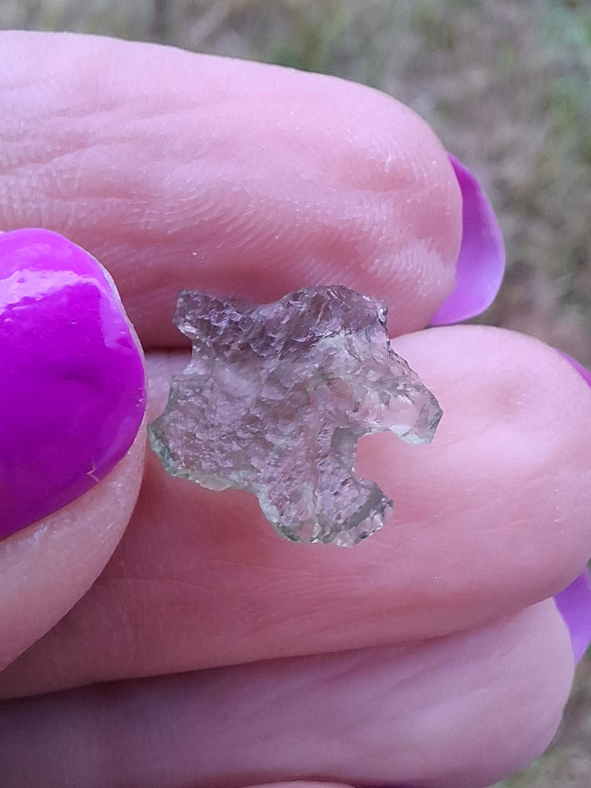 Moldavite small Piece, 0.30g, Tektite (Ref: 1437)