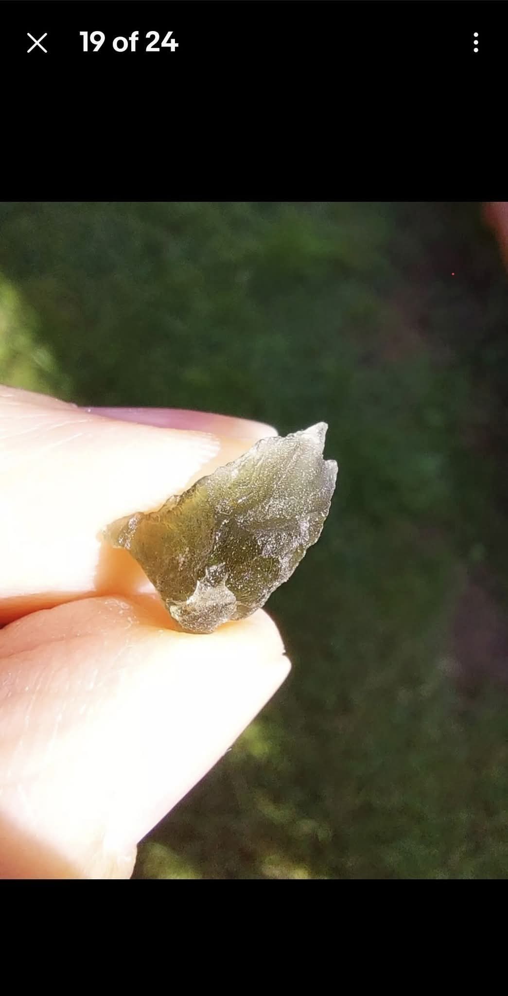 Moldavite Piece, 0.63g, Tektite (Ref: E254)