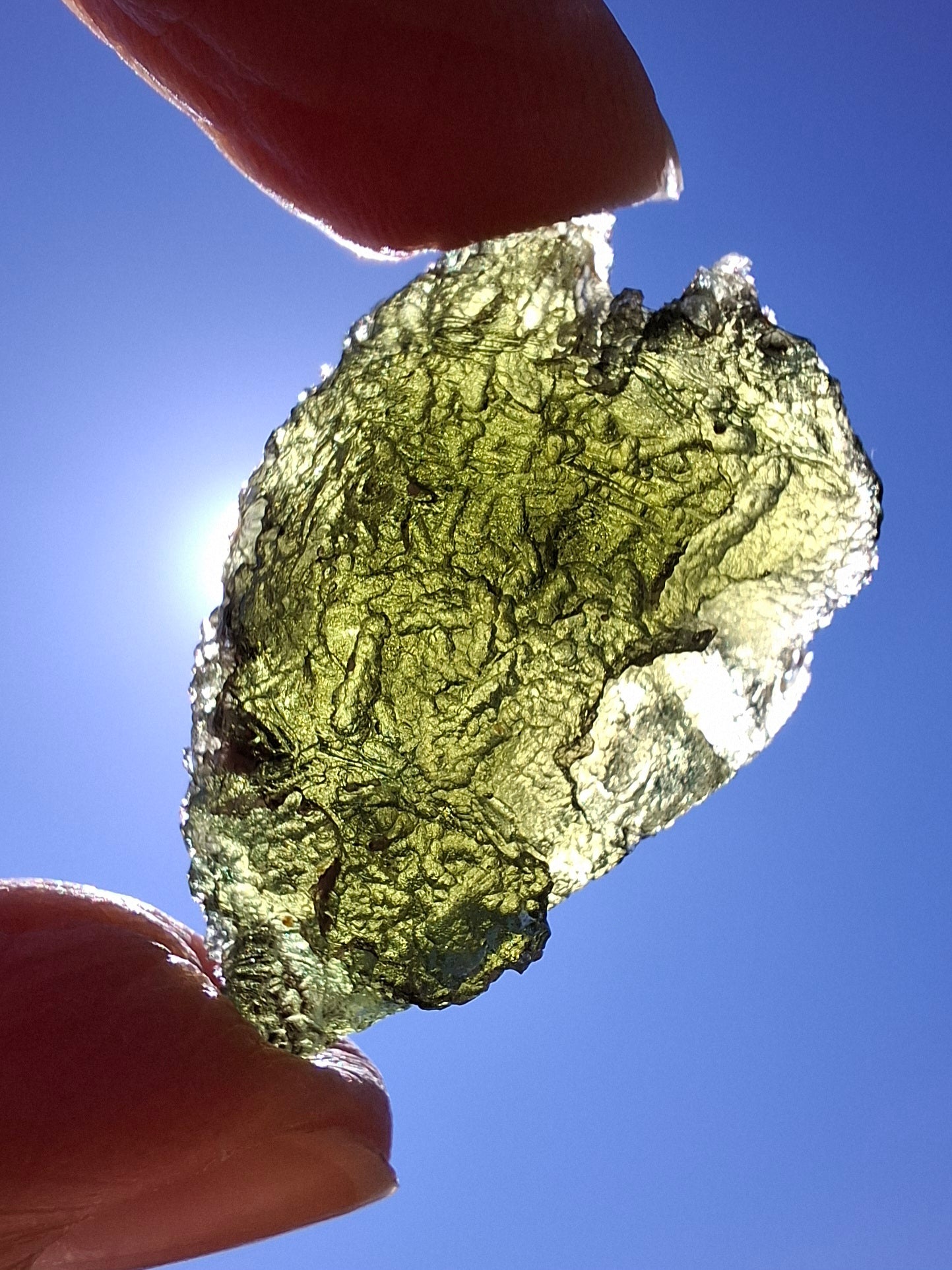 Moldavite Piece, JAKULE, 10.05g, Tektite (Ref: 1174)