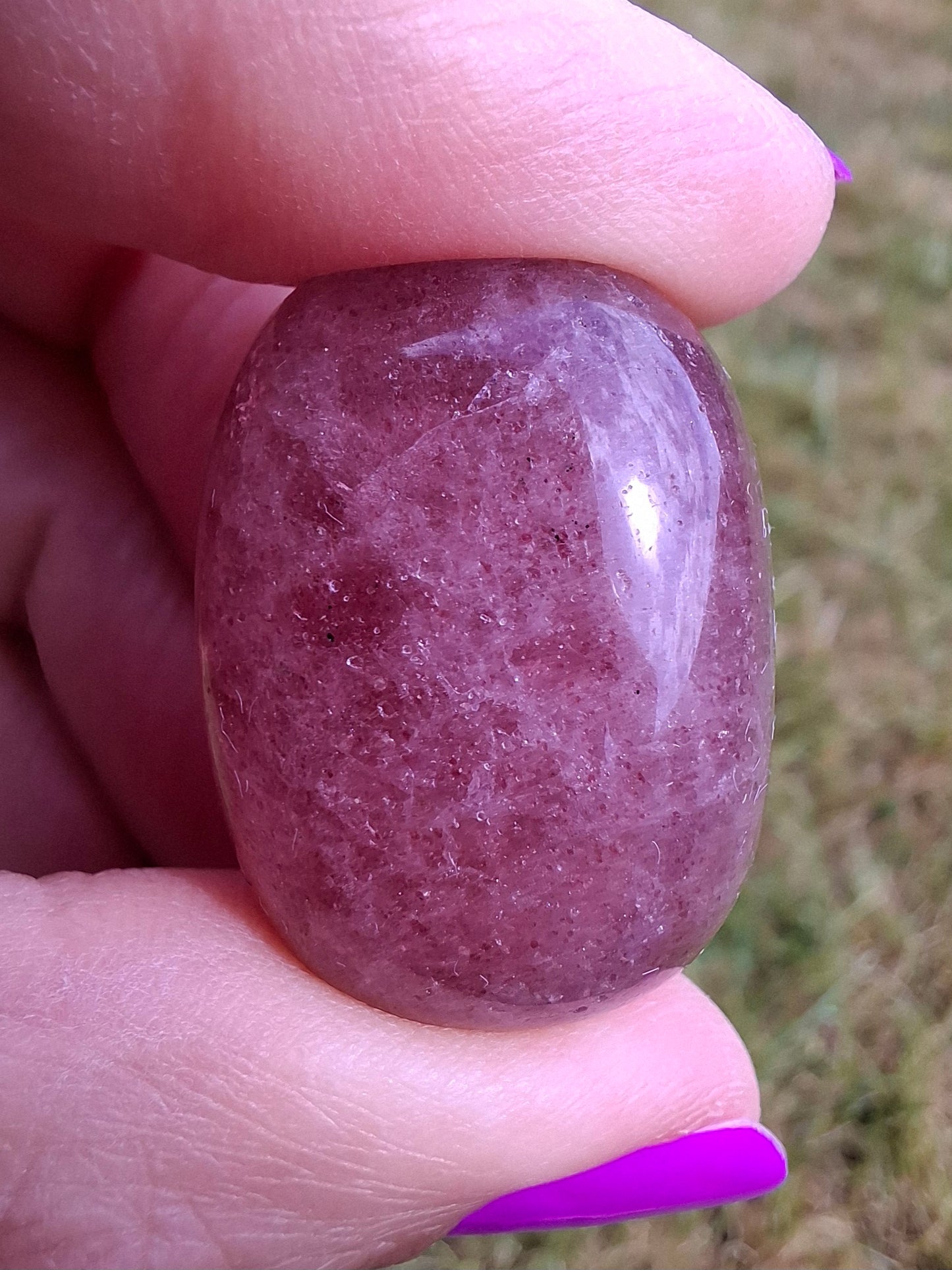 Strawberry Quartz, Tumble Stone, Crystal