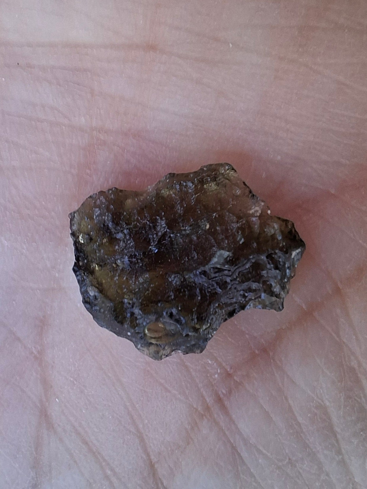 Moldavite Piece, 0.65g, Tektite (Ref: 1382)