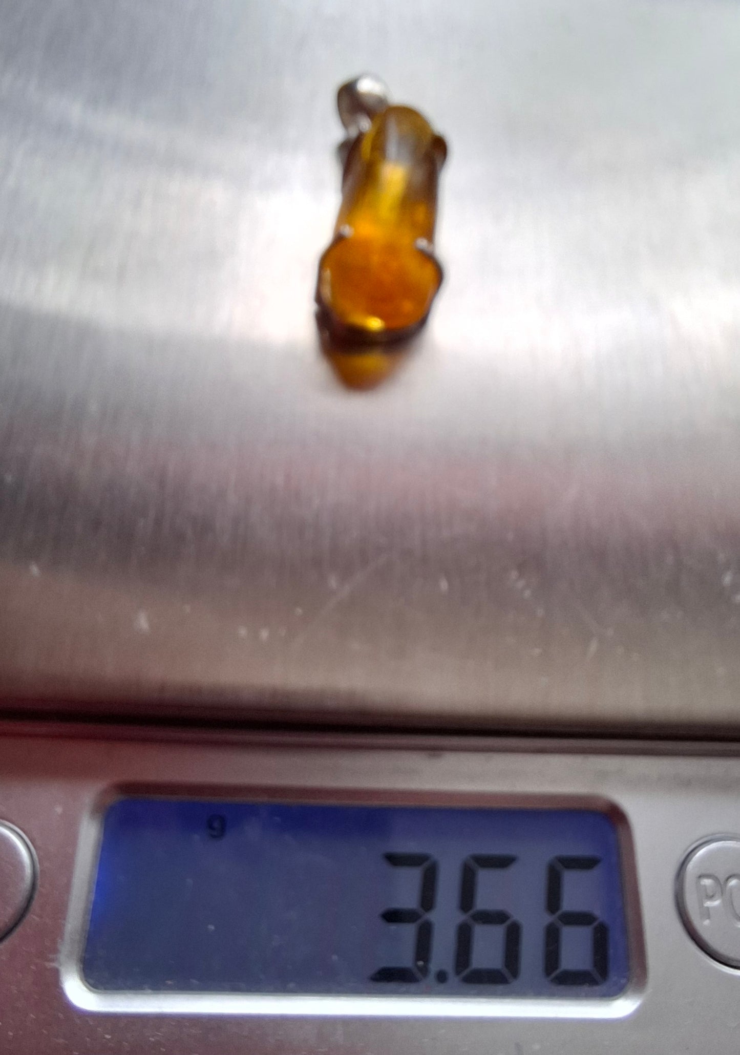 Baltic Amber Pendant, 925 Silver, Fossil (Ref: AP13)