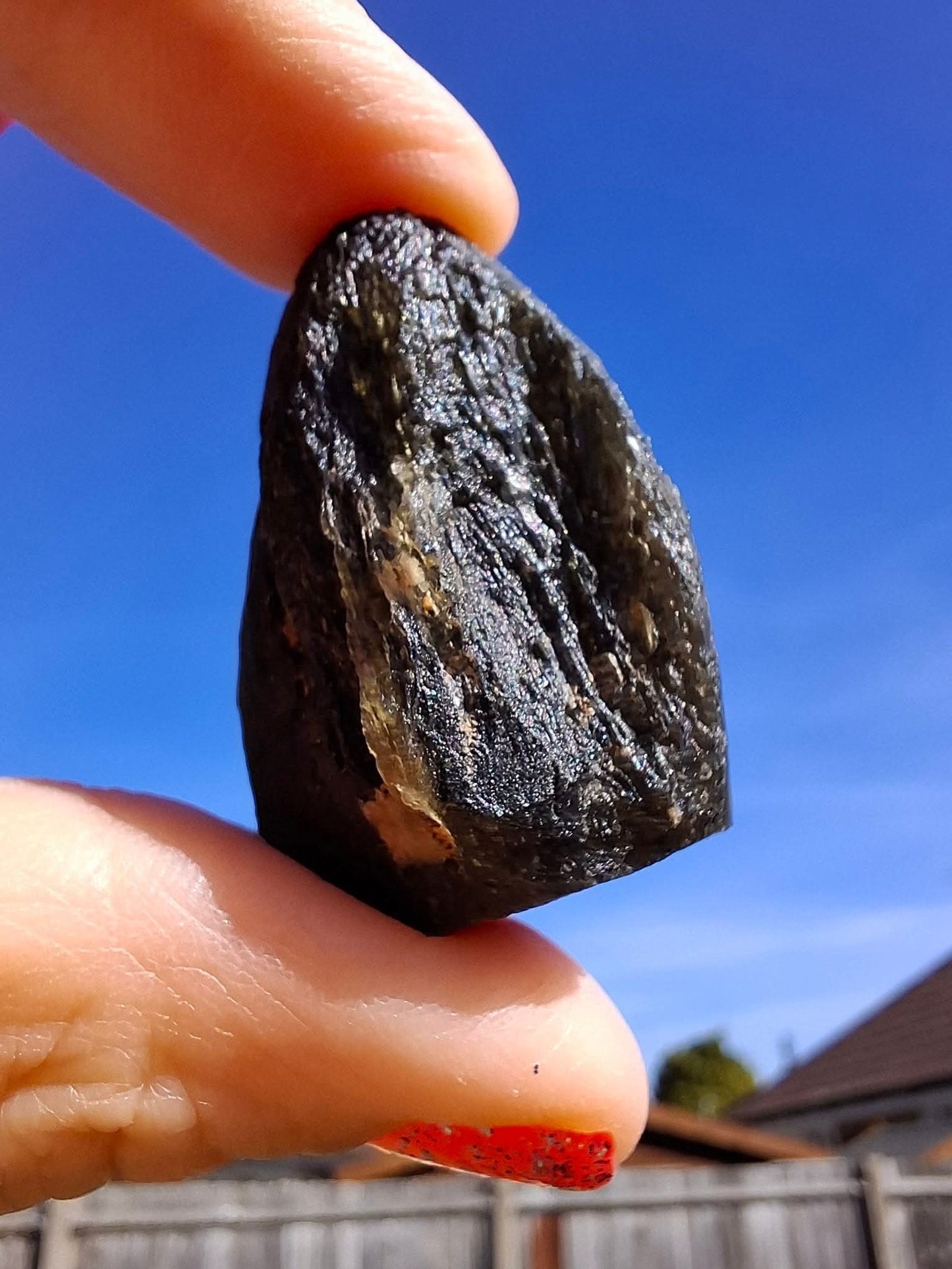 Moldavite Piece, JAKULE, 18.55g, Tektite (Ref: 1172)