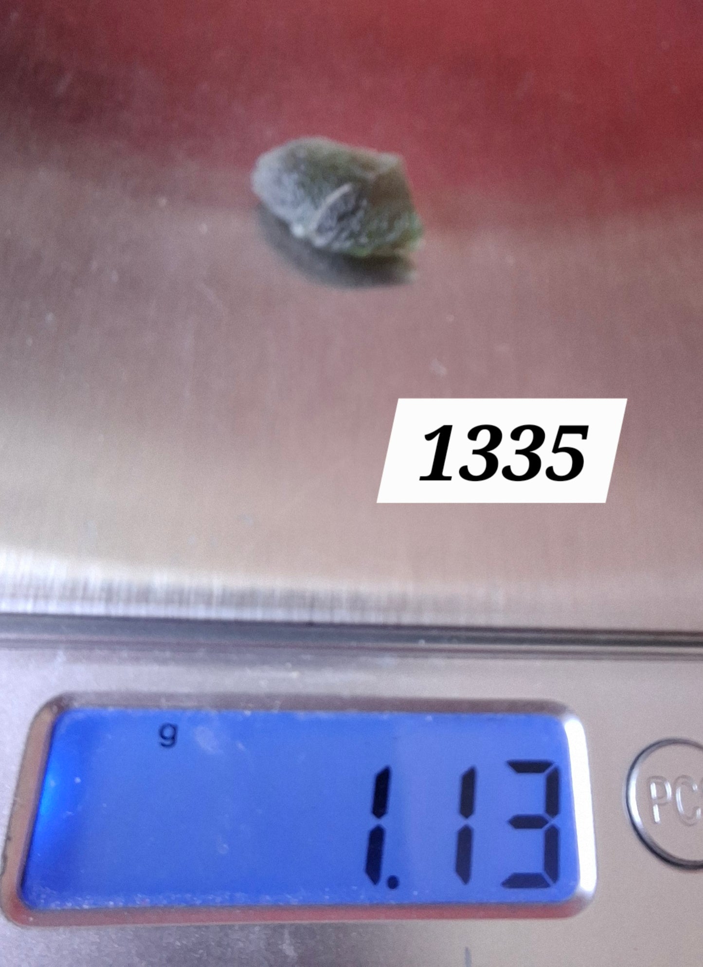 Moldavite Piece, 1.13g, Tektite (Ref: 1335)