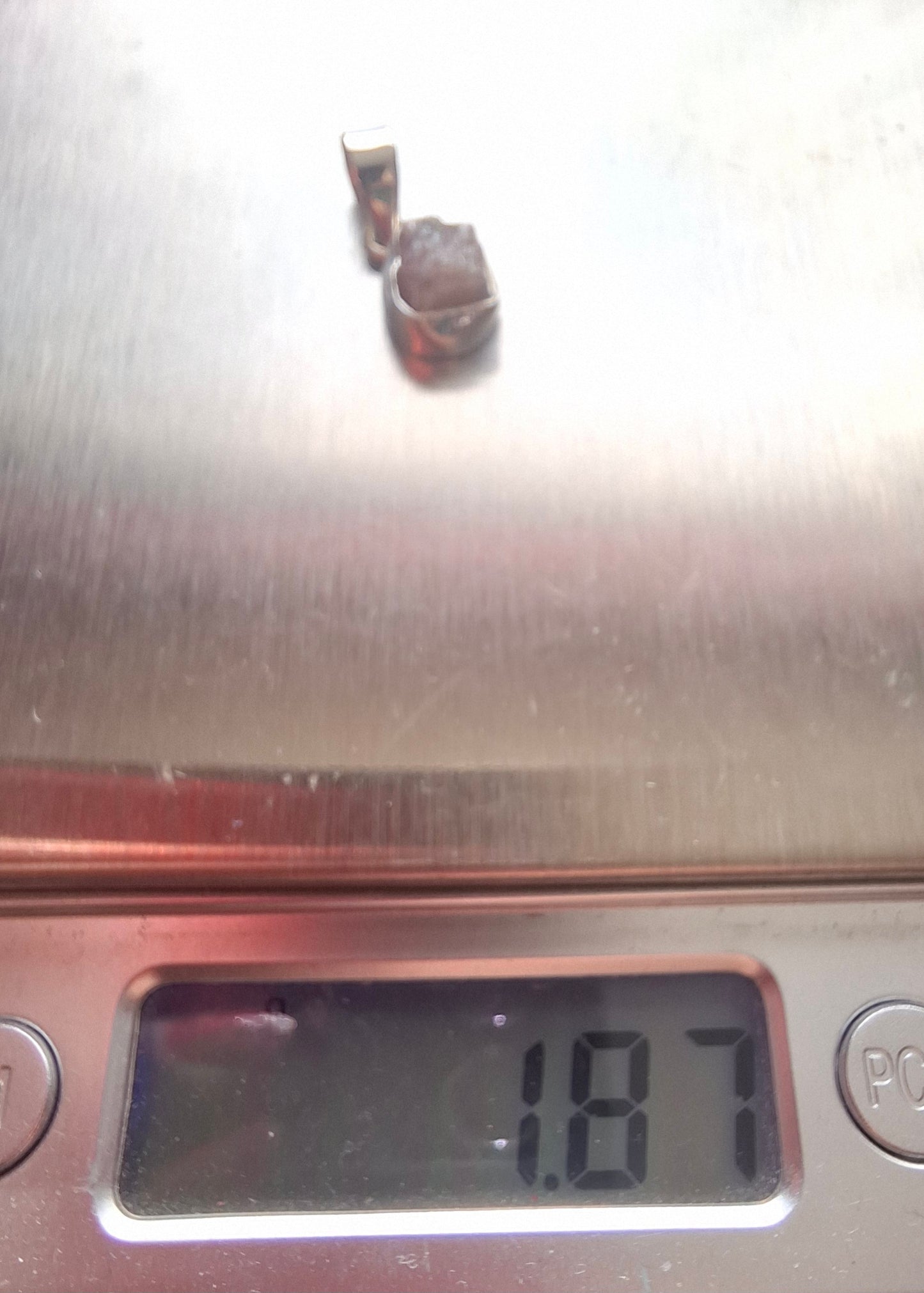 Pink Tourmaline Pendant, 925 Silver, Crystal (Ref: PT72)