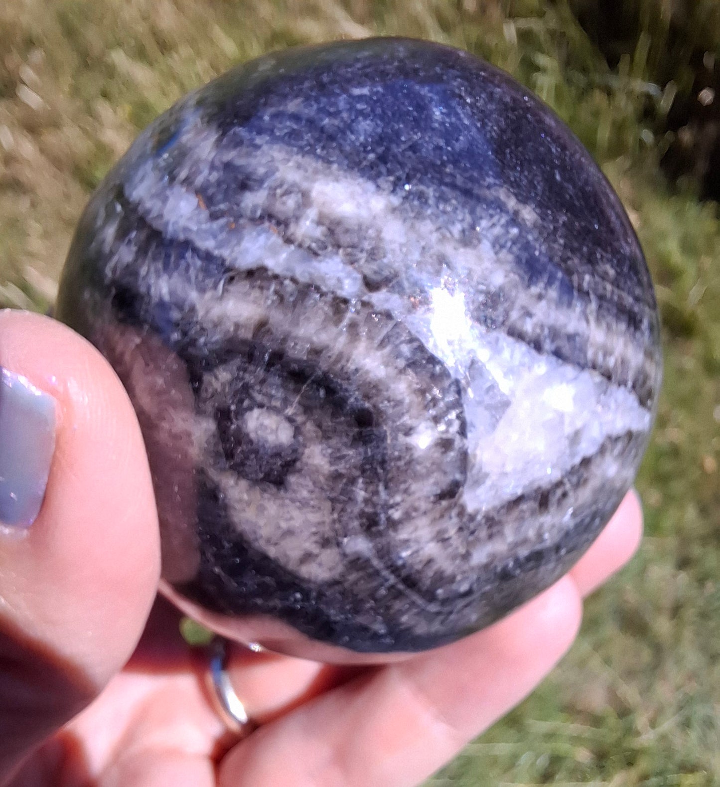 Orthoceras Sphere, Fossil (Ref: OS3)