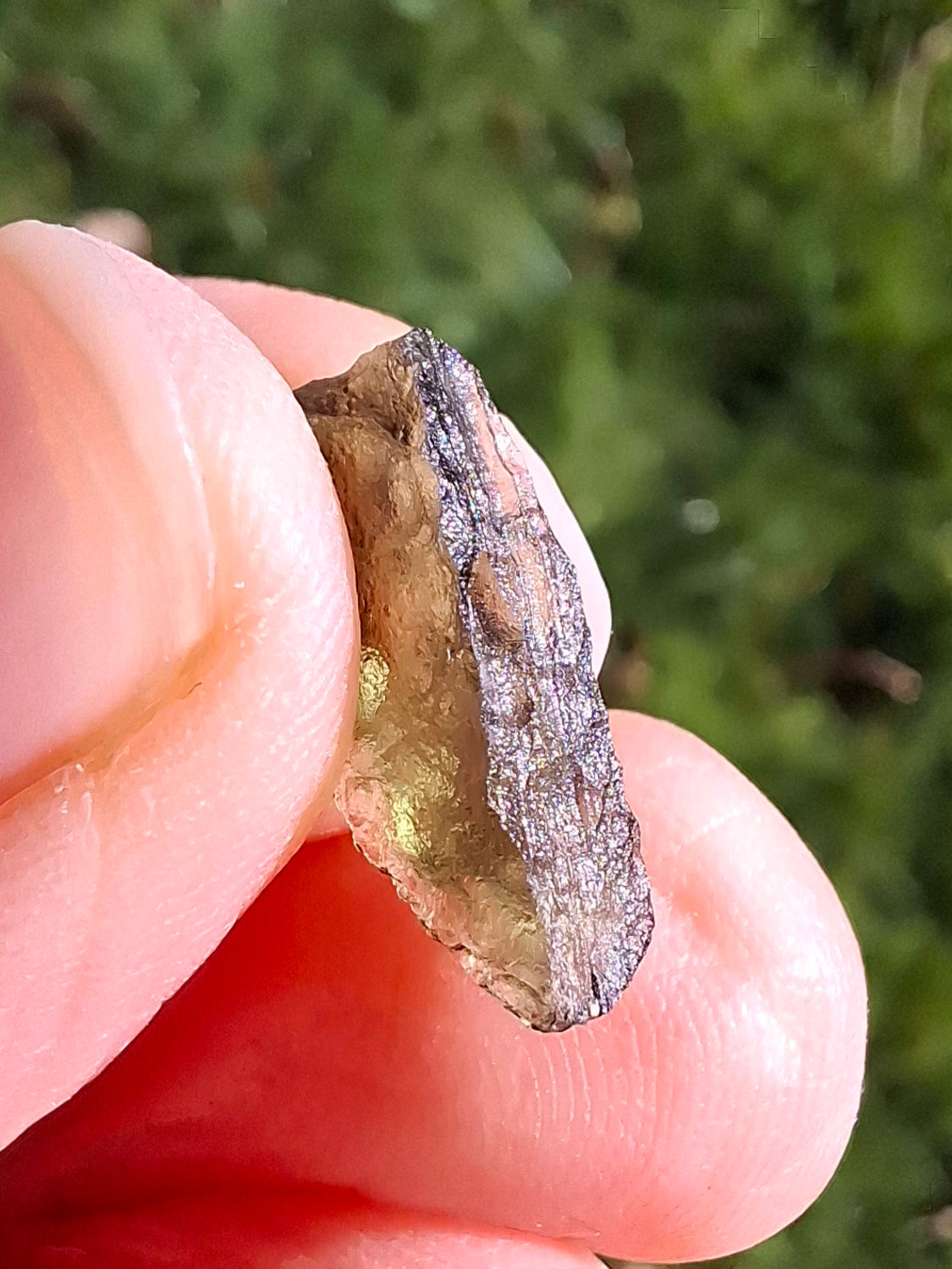 Moldavite Piece, 0.73g, Tektite (Ref: 1334)