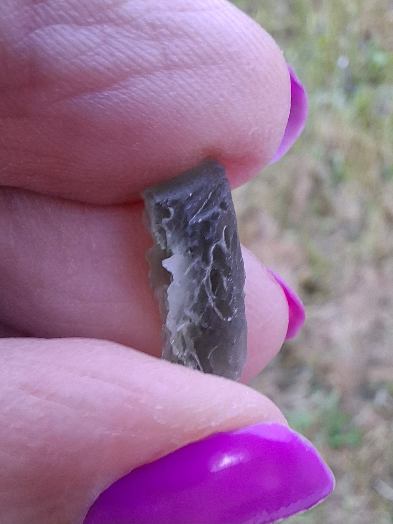 Moldavite Piece, 0.79g, Tektite (Ref: 1441)
