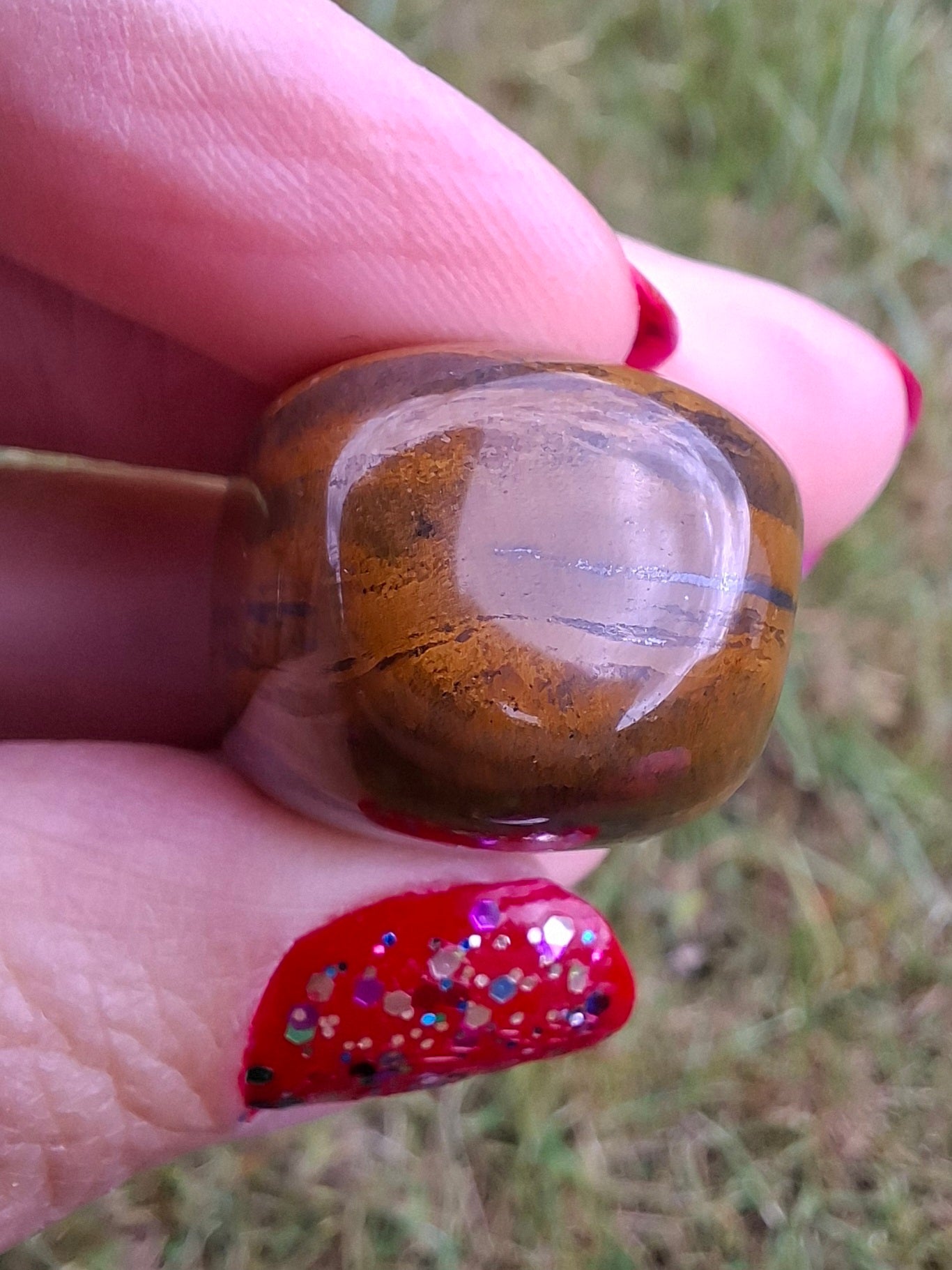 Tigers Eye, Tumble Stone, Crystal (Ref: T131)