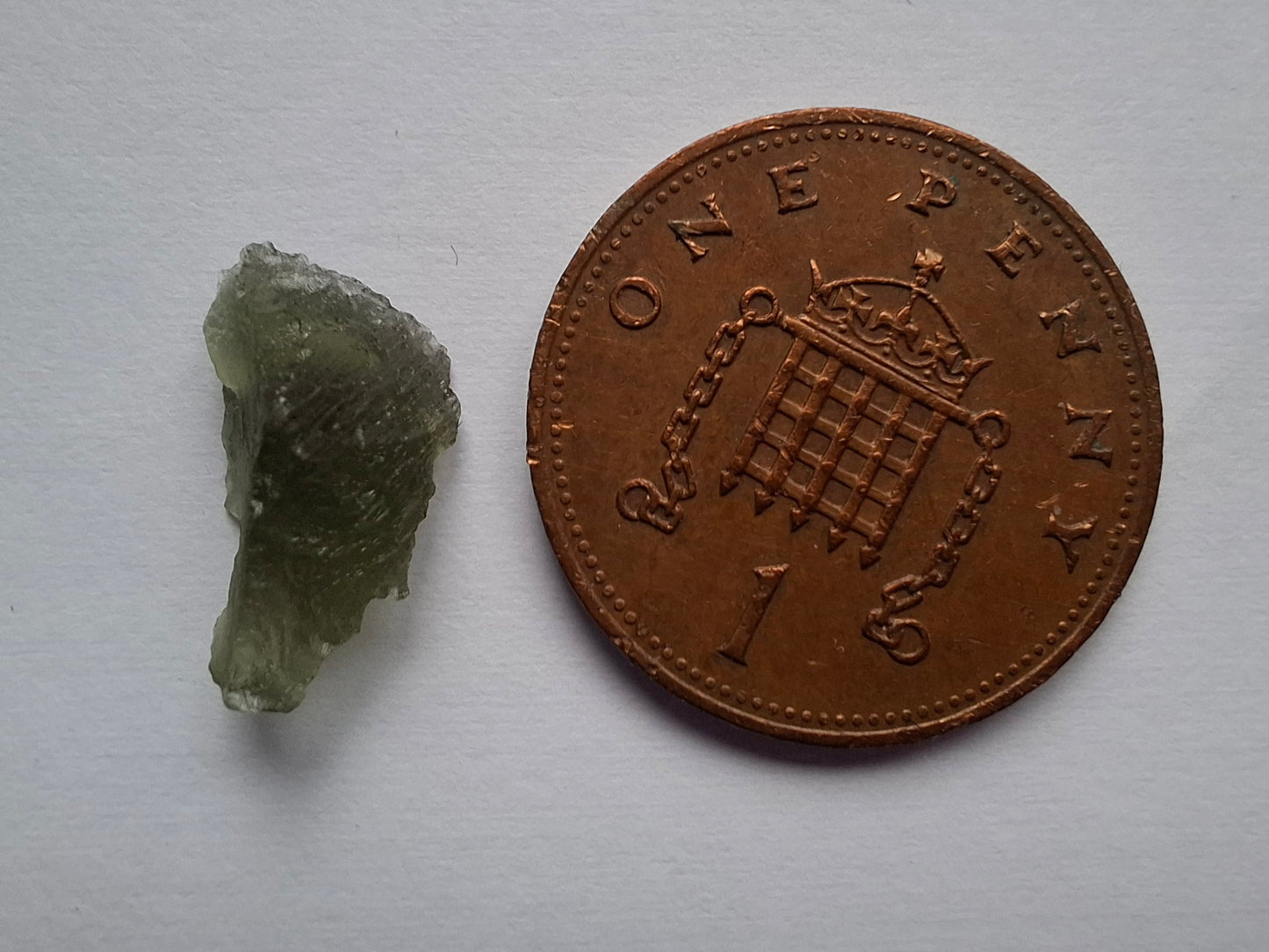 Moldavite Piece, 0.51g, Tektite (Ref: 1450)