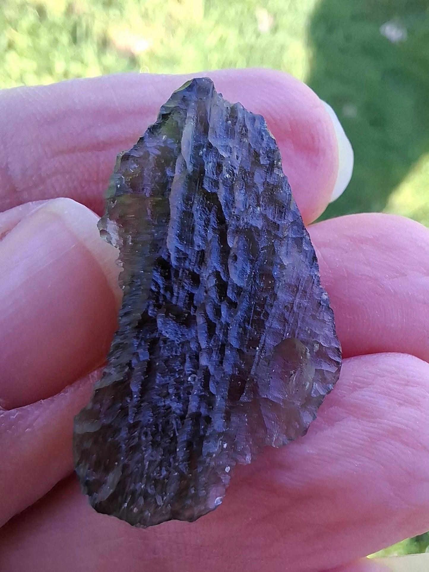 Moldavite Piece, MAROUSKOVO POLE, 2.91g, Tektite (Ref: 1359)