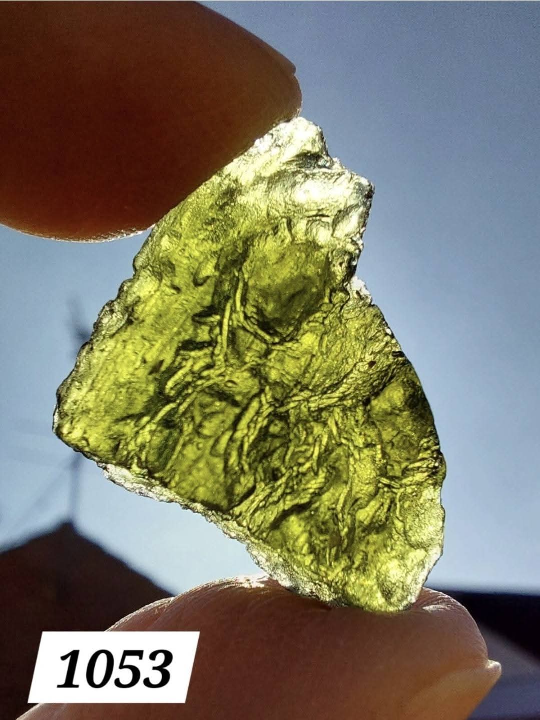 Moldavite Piece, CHLUM, 3.51g, Tektite (Ref: 1053)