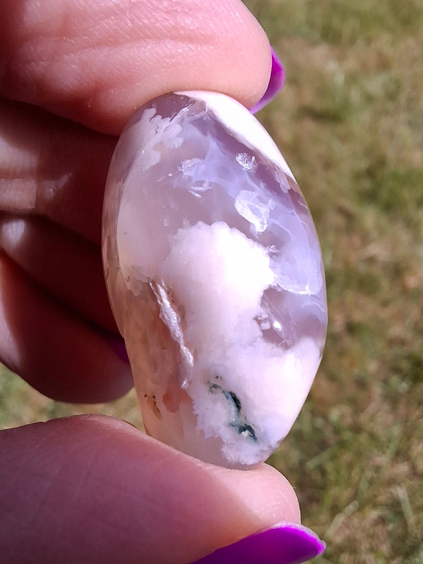 Flower Agate, Tumble Stone, Crystal (Ref: T72)