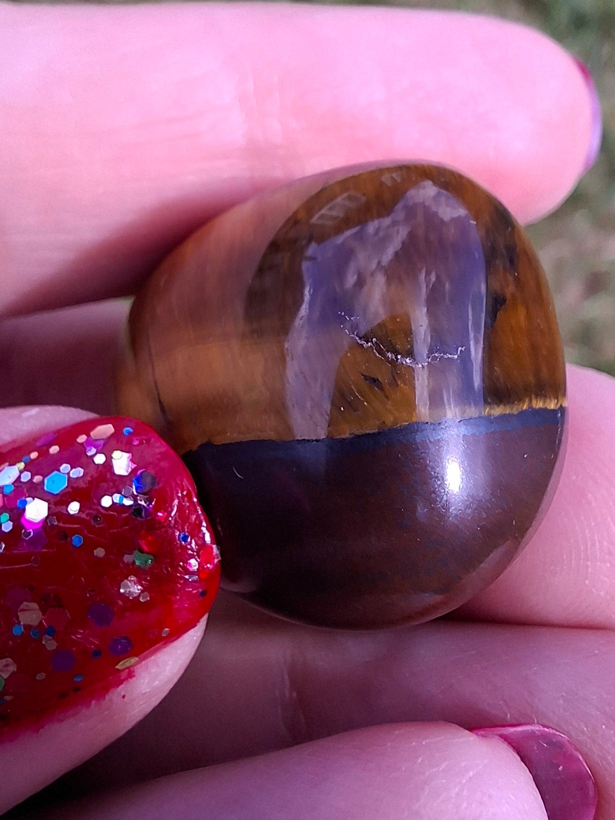 Tigers Eye, Tumble Stone, Crystal (Ref: T135)