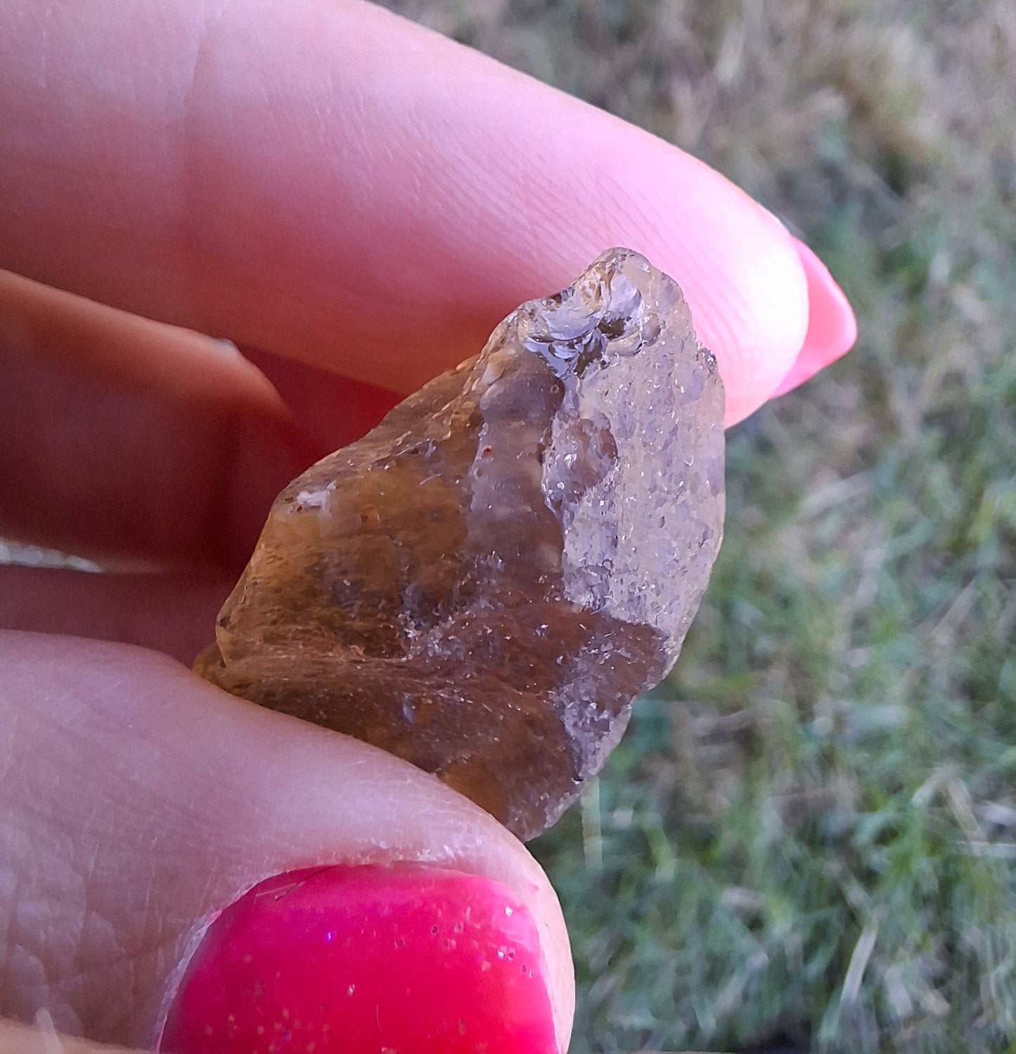 Libyan Desert Glass (darker) Piece, 11.69g, Tektite (Ref: L1366)