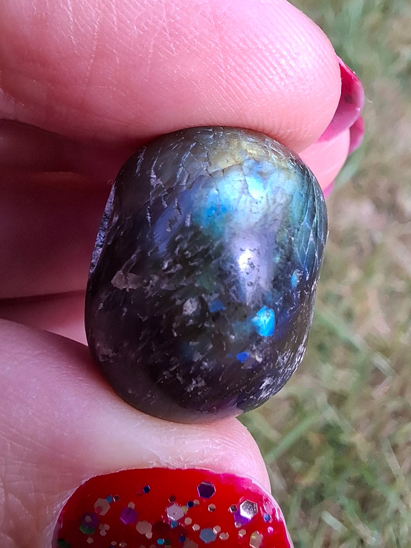 Labradorite, Tumble Stone, Crystal (Ref: T206)