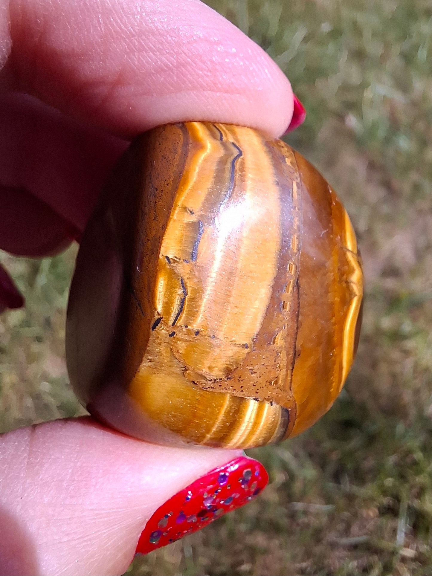 Tigers Eye, Tumble Stone, Crystal (Ref: T134)