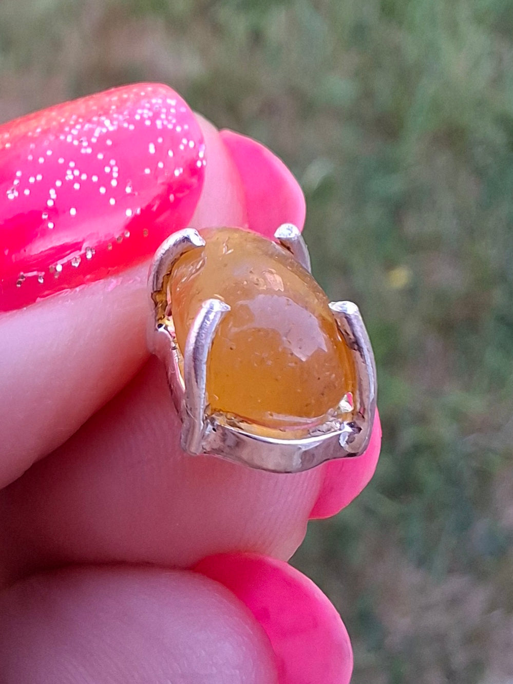 Baltic Amber Pendant, 925 Silver, Fossil (Ref: AP24)