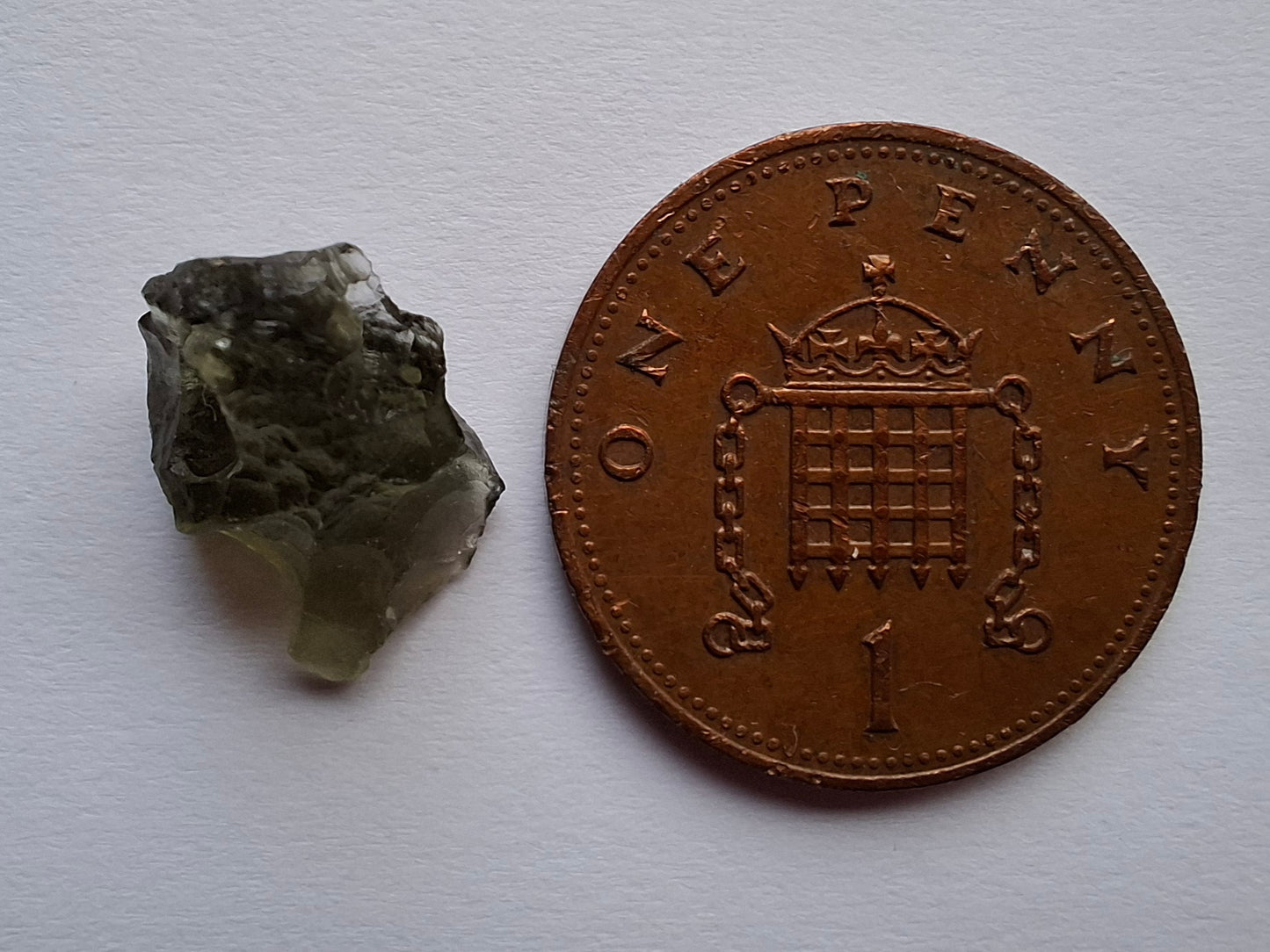Moldavite Piece, 0.70g, Tektite (Ref: 1475)