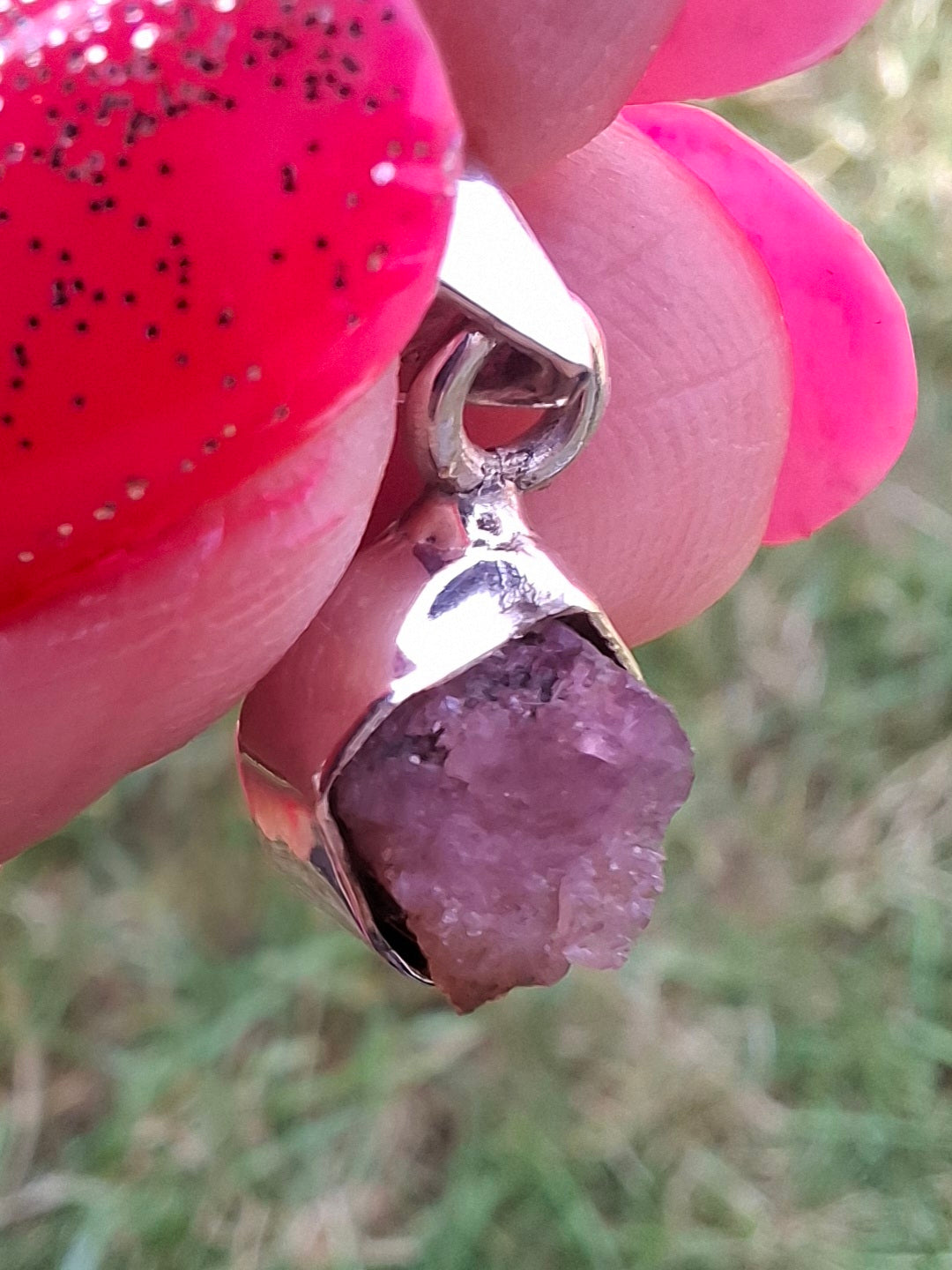 Pink Tourmaline Pendant, 925 Silver, Crystal (Ref: PT79)