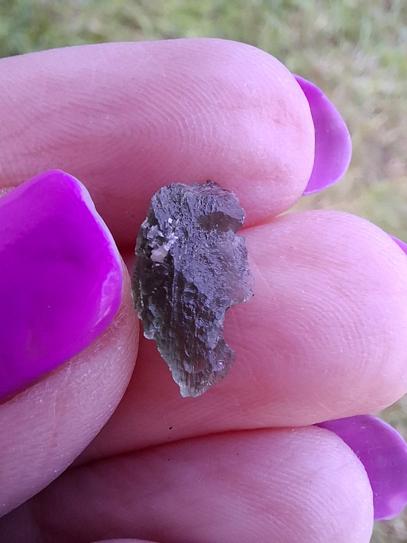 Moldavite Piece, 0.51g, Tektite (Ref: 1450)