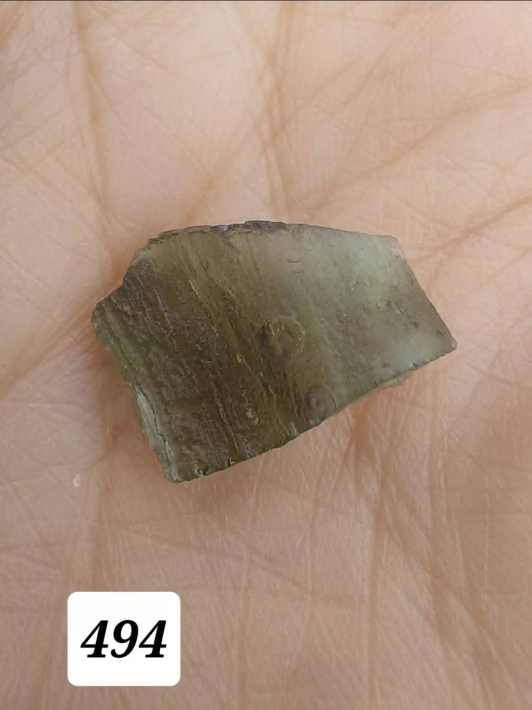 Moldavite Piece, 0.94g, Tektite (Ref: 494)