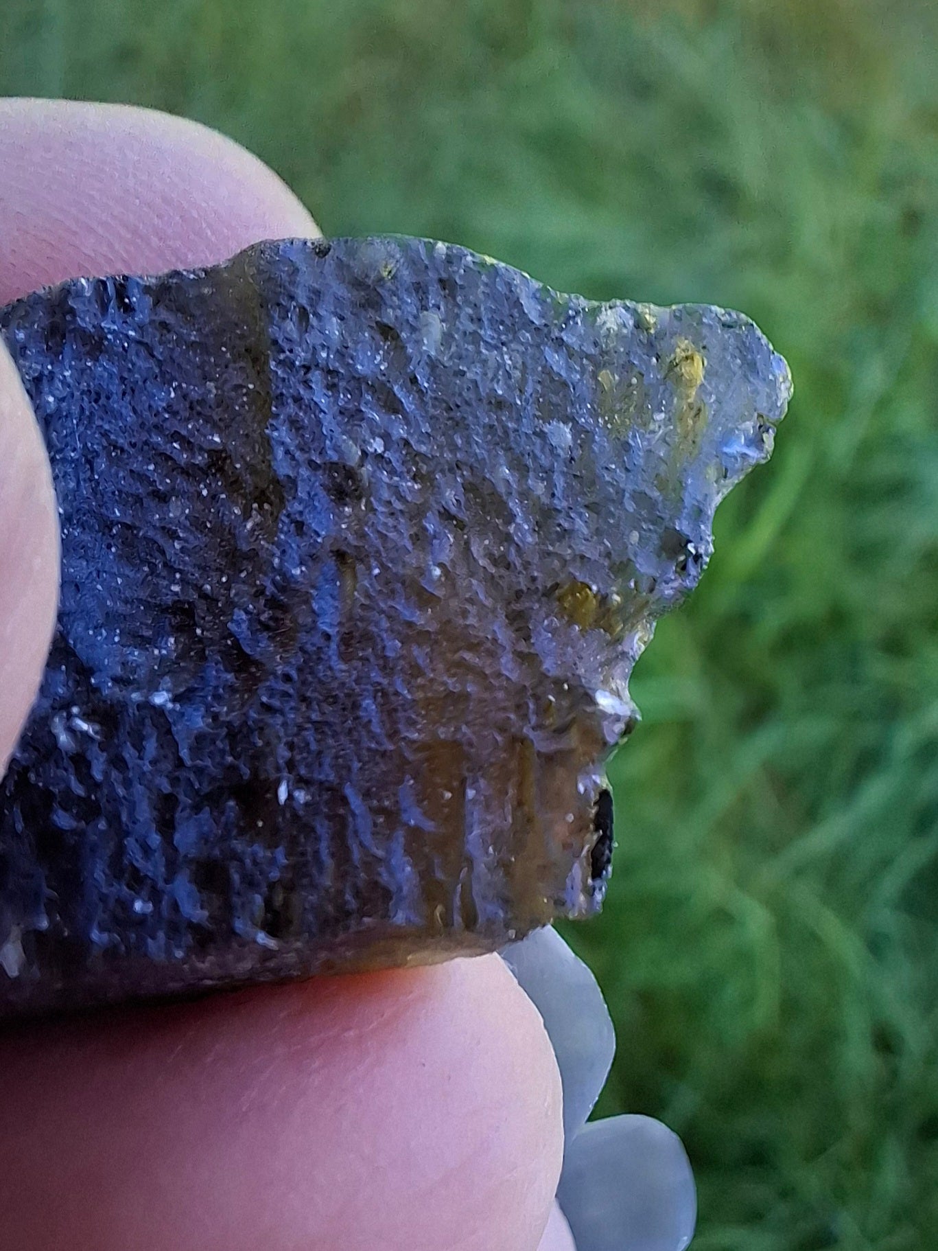 Moldavite Piece, JAKULE, 7.00g, Tektite (Ref: 1376)
