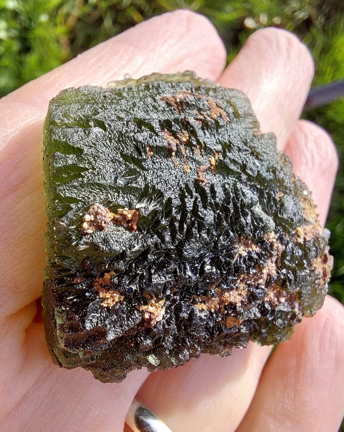 Moldavite Piece, NOVA HOSPODA, 18.15g, Tektite (Ref: 1041)