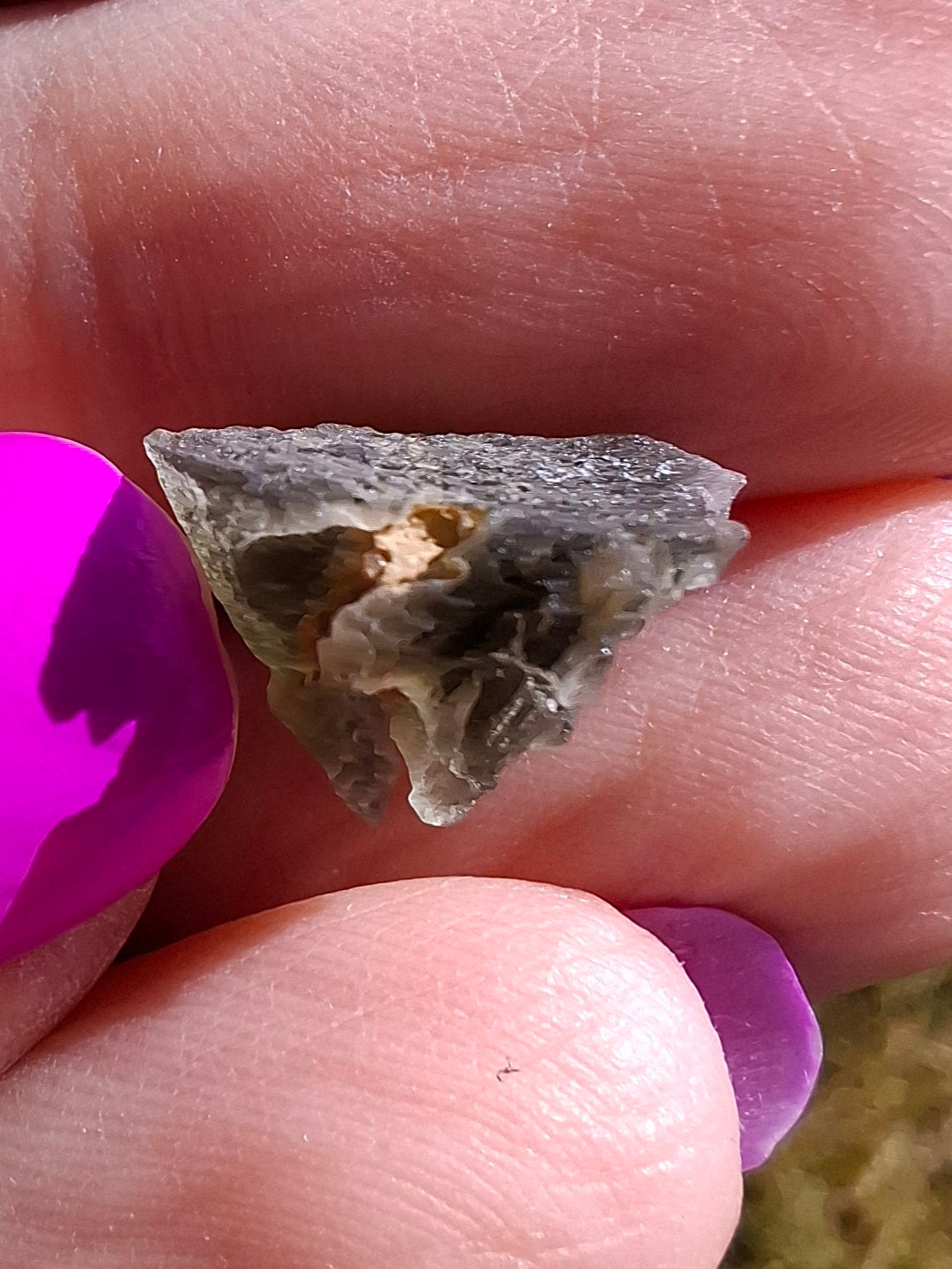 Moldavite Piece, 0.85g, Tektite (Ref: 1462)