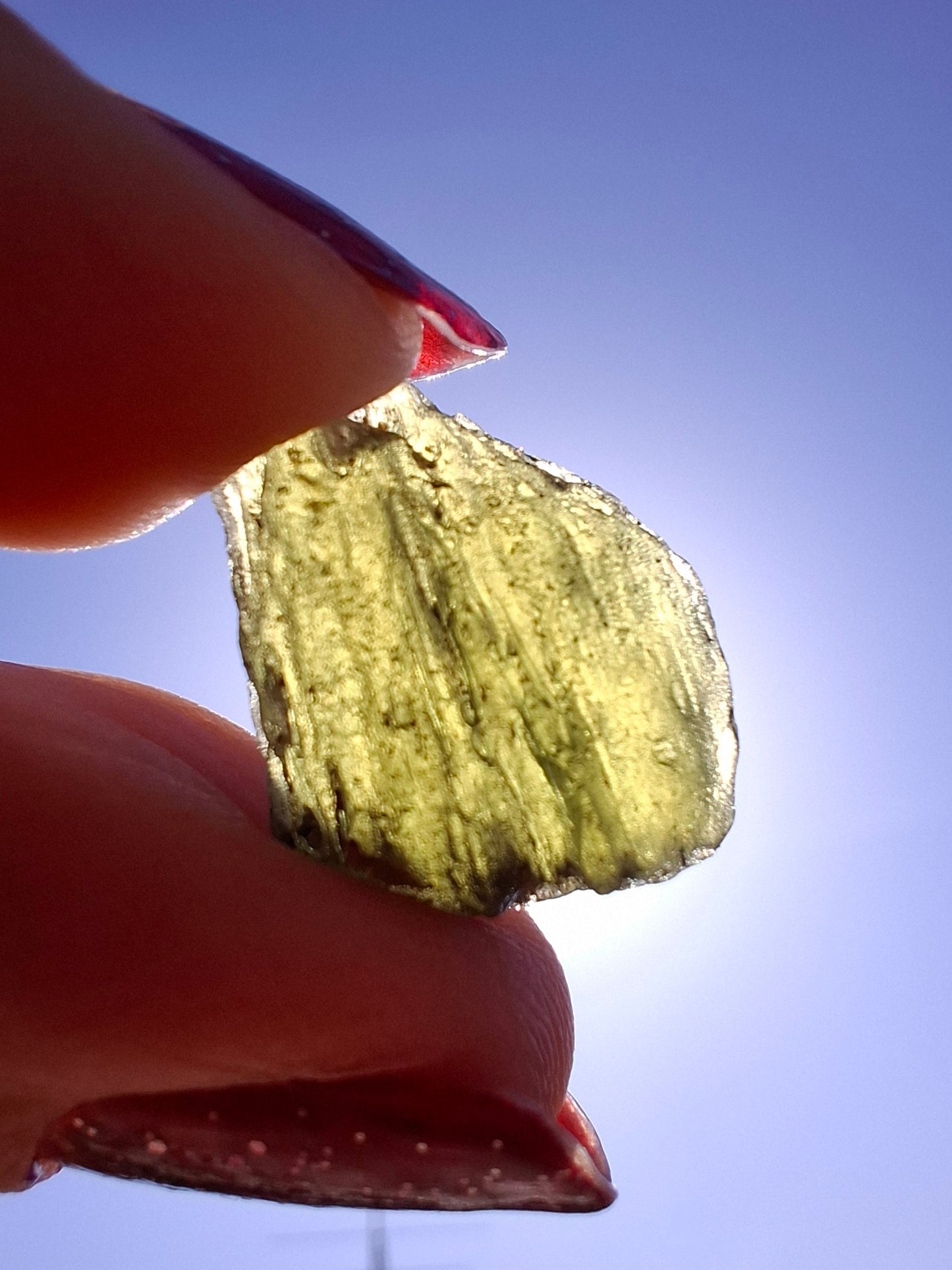 Moldavite Piece, 2.06g, Tektite (Ref: 1467)