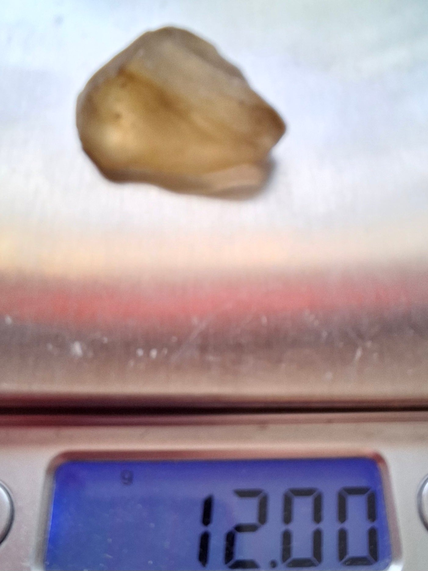 Libyan Desert Glass (darker) Piece, 12.00g, Tektite (Ref: L1377)