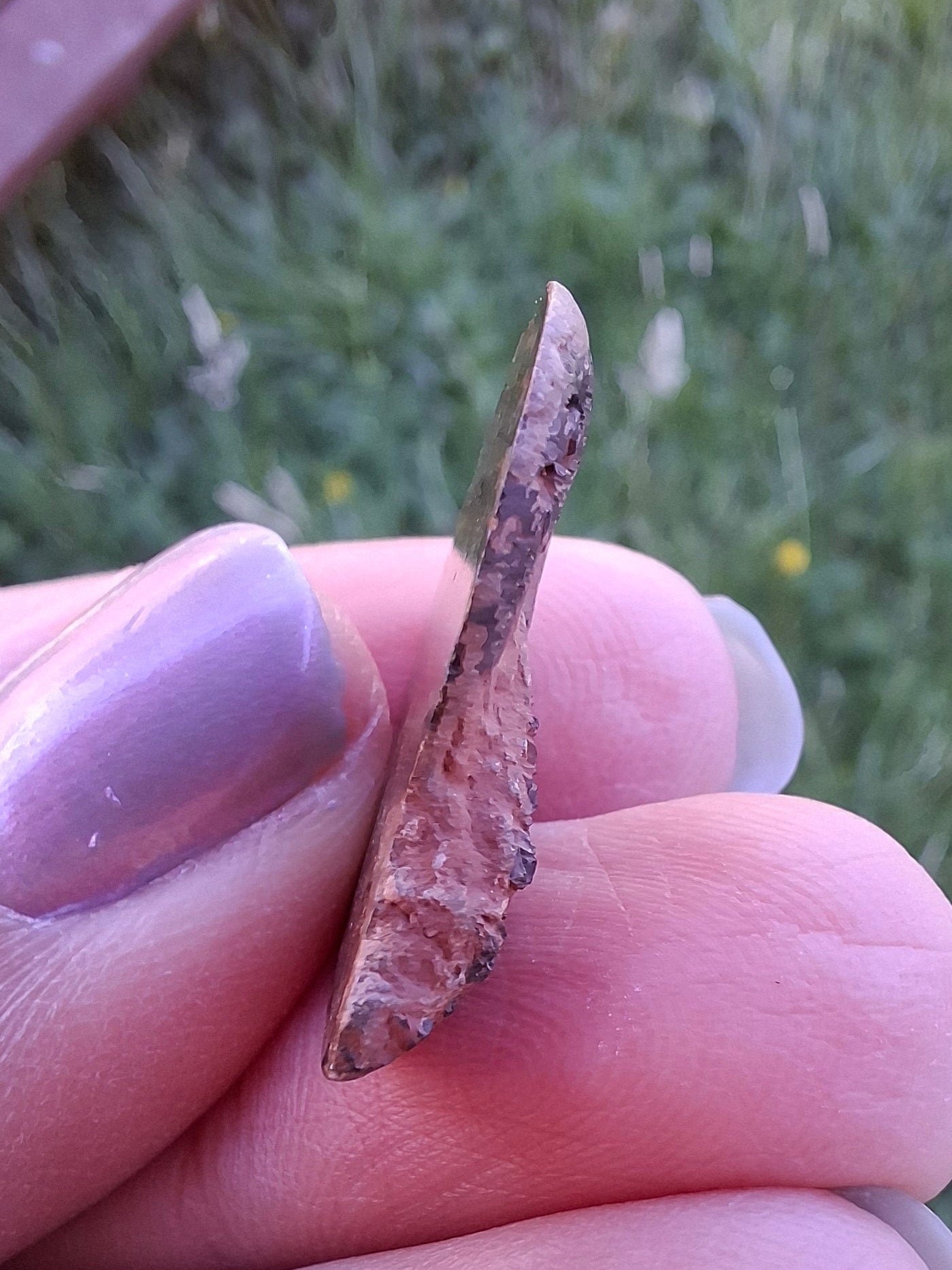 Small Haematite Ammonite HALF, 2.55g, Fossil (Ref: MA8)