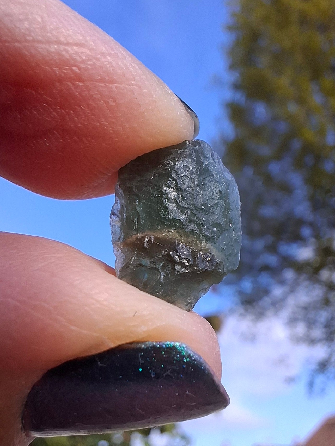 Moldavite Piece, 1.00g, Tektite (Ref: 1399)
