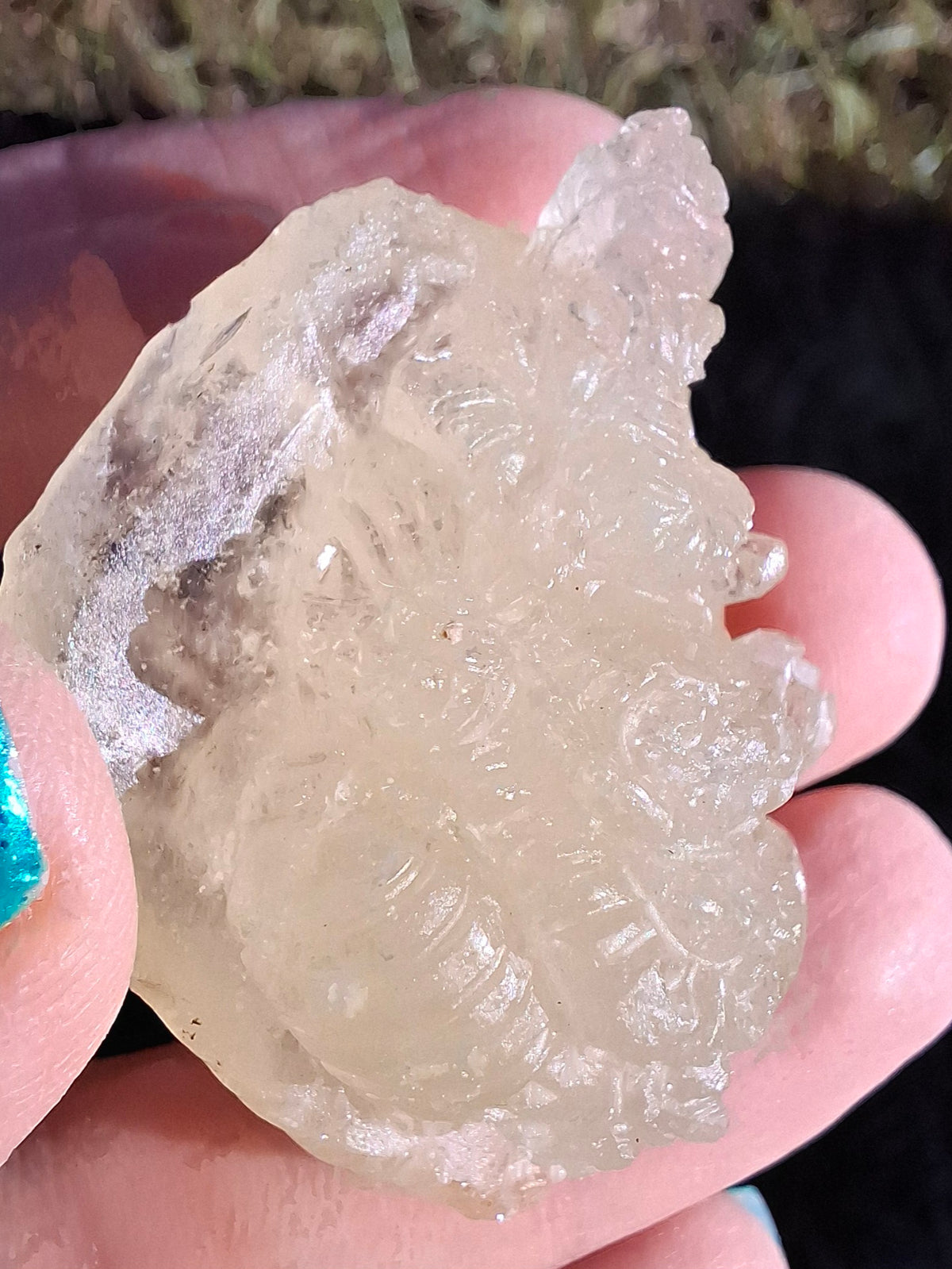 Libyan Desert Glass GANESHA carving, 20.76g, Tektite (Ref: Ganesha4)