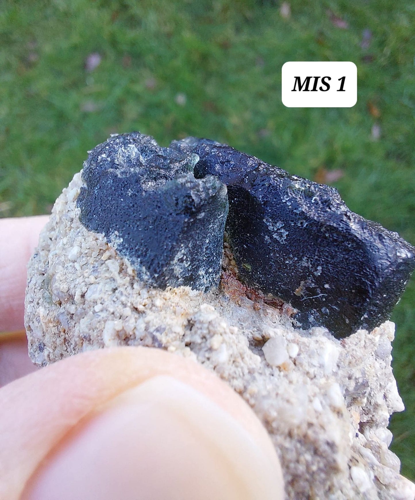 Moldavite In-Situ (in matrix), Besednice, Est-13g, Tektite (Ref: MIS1)