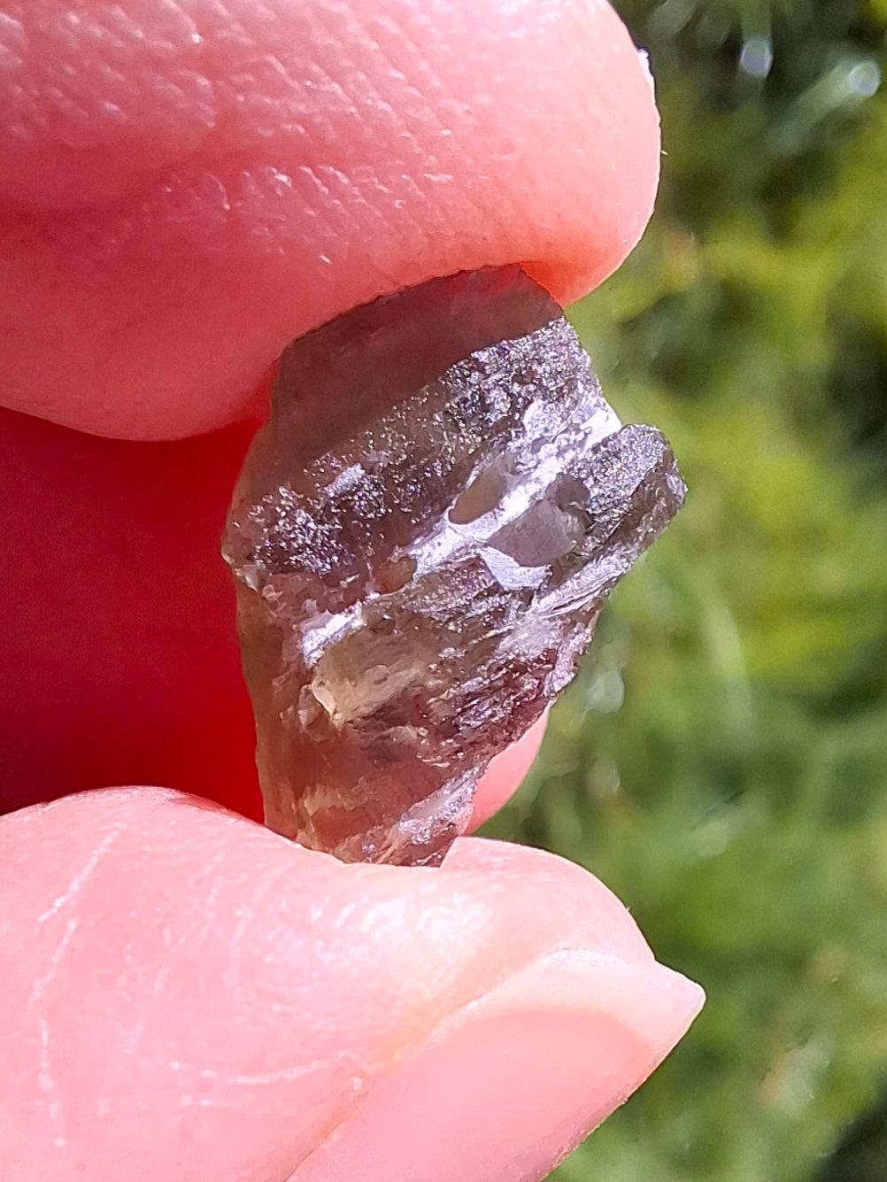DRILLED, Moldavite Piece, 0.80g, Tektite (Ref: D24)